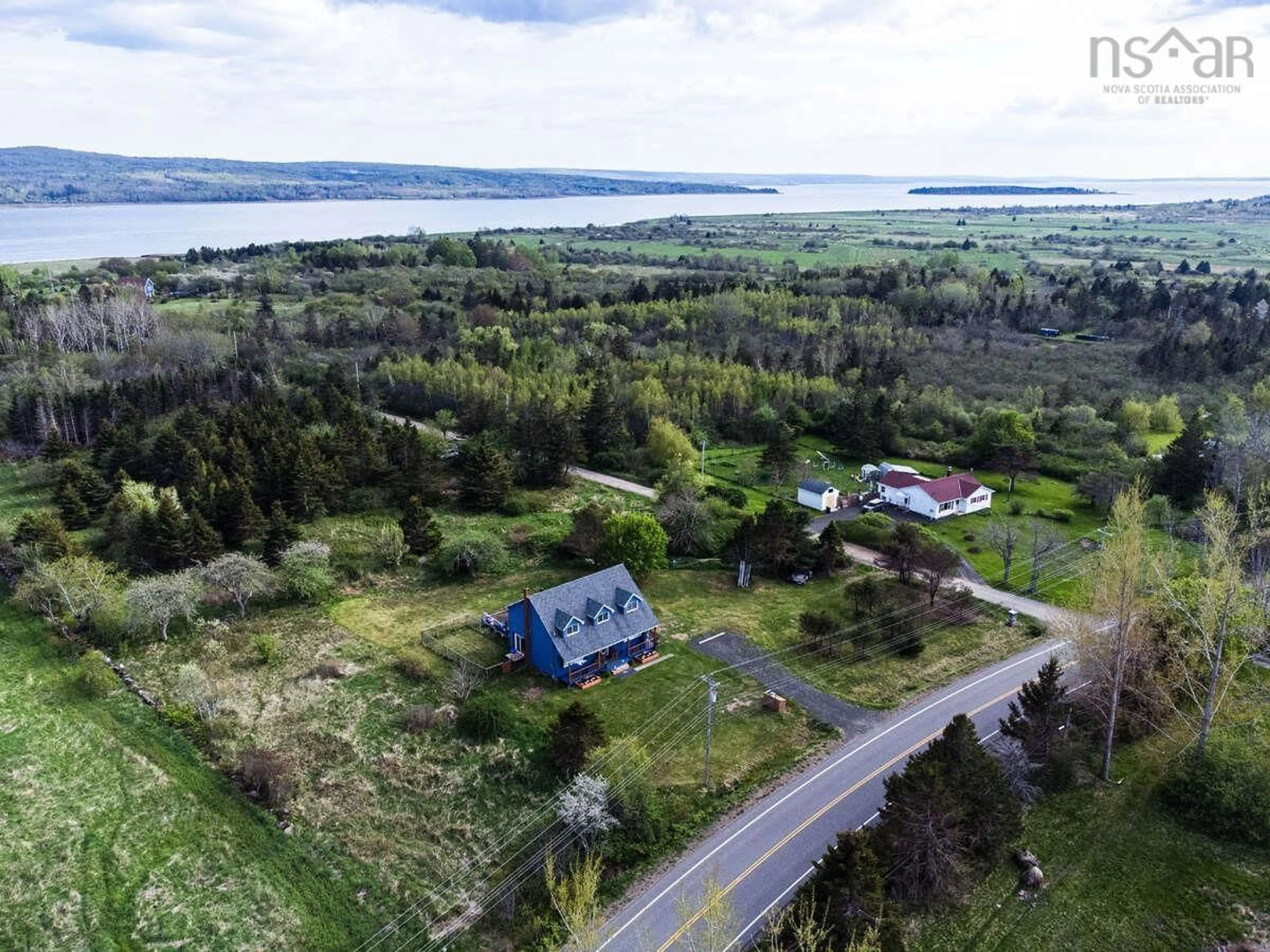 A pic from outside/outdoor area/front of a property/back of a property/a pic from drone, water/lake/river/ocean view for 4320 Granville Rd, Granville Beach Nova Scotia B0S 1A0