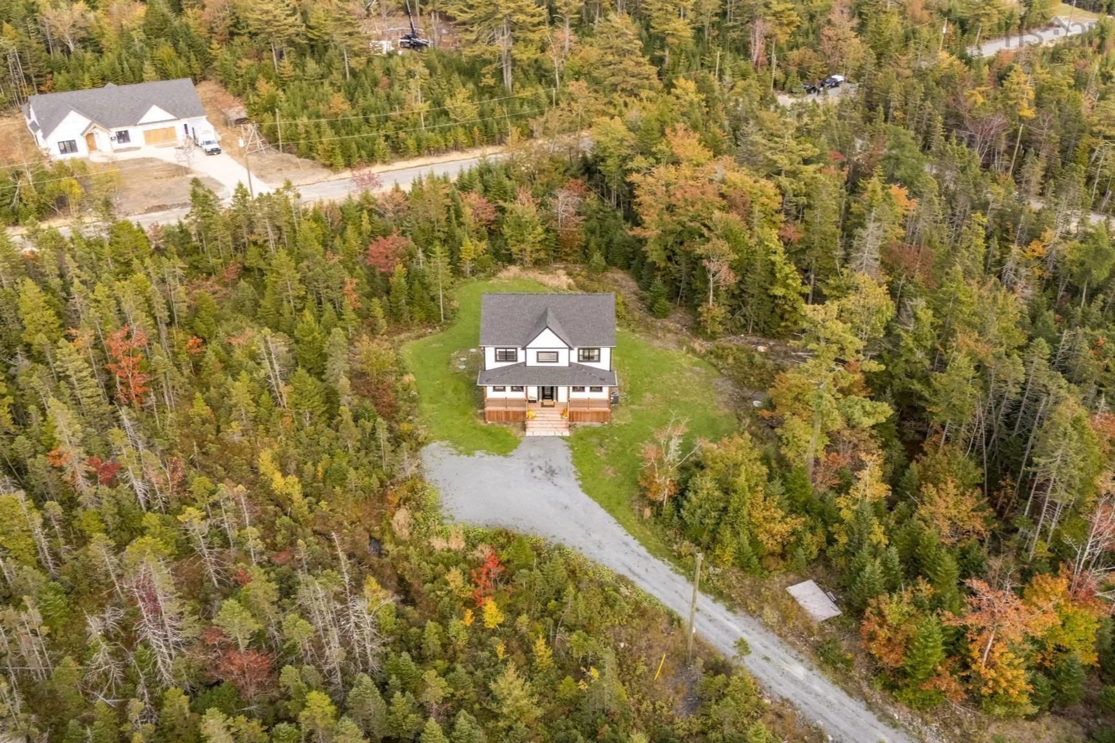 A pic from outside/outdoor area/front of a property/back of a property/a pic from drone, unknown for 511 Midnight Run, Middle Sackville Nova Scotia B4E 0R3