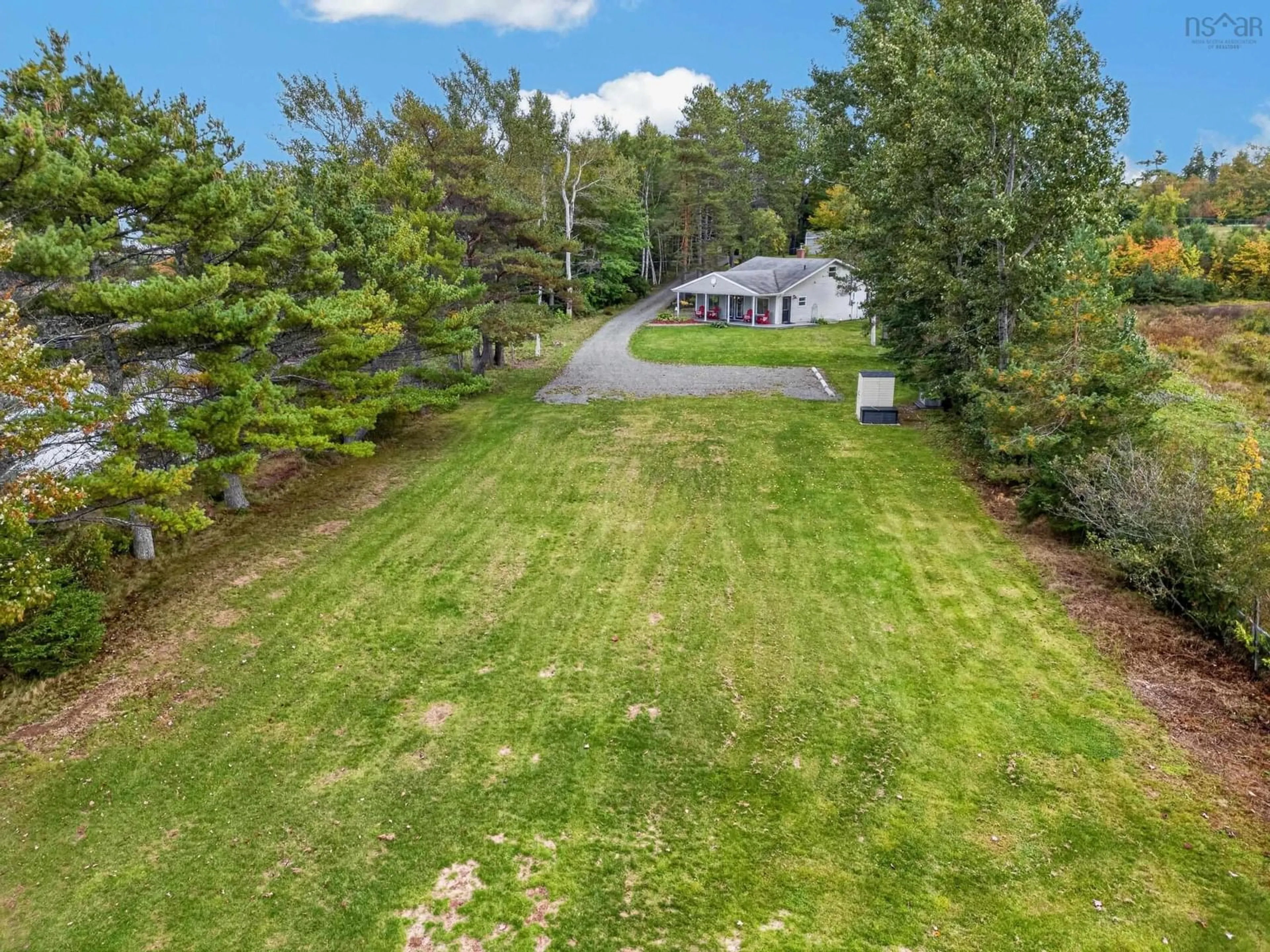 A pic from outside/outdoor area/front of a property/back of a property/a pic from drone, unknown for 2315 Trout Brook Rd, Albert Bridge Nova Scotia B1K 1N1