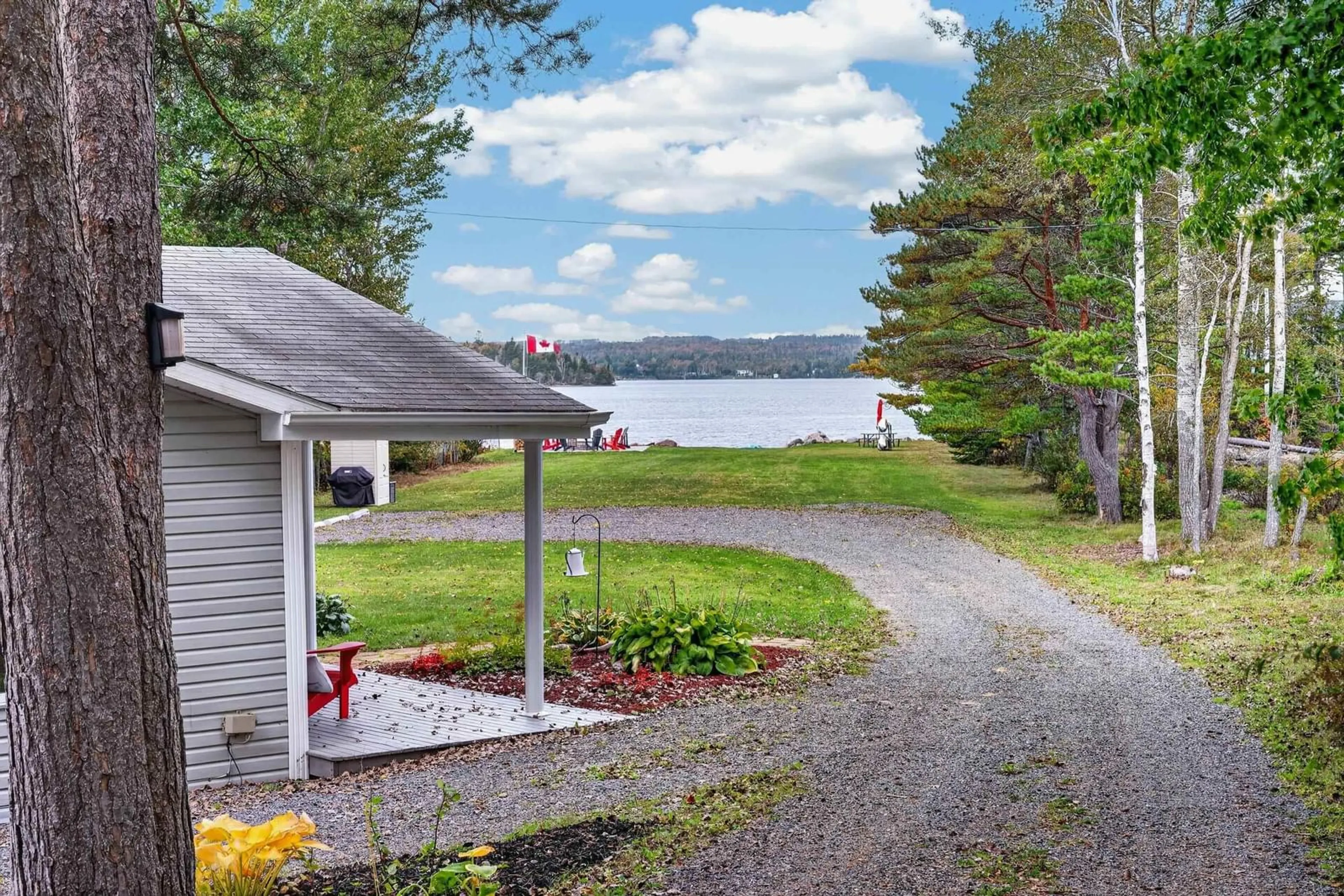 Patio, water/lake/river/ocean view for 2315 Trout Brook Rd, Albert Bridge Nova Scotia B1K 1N1