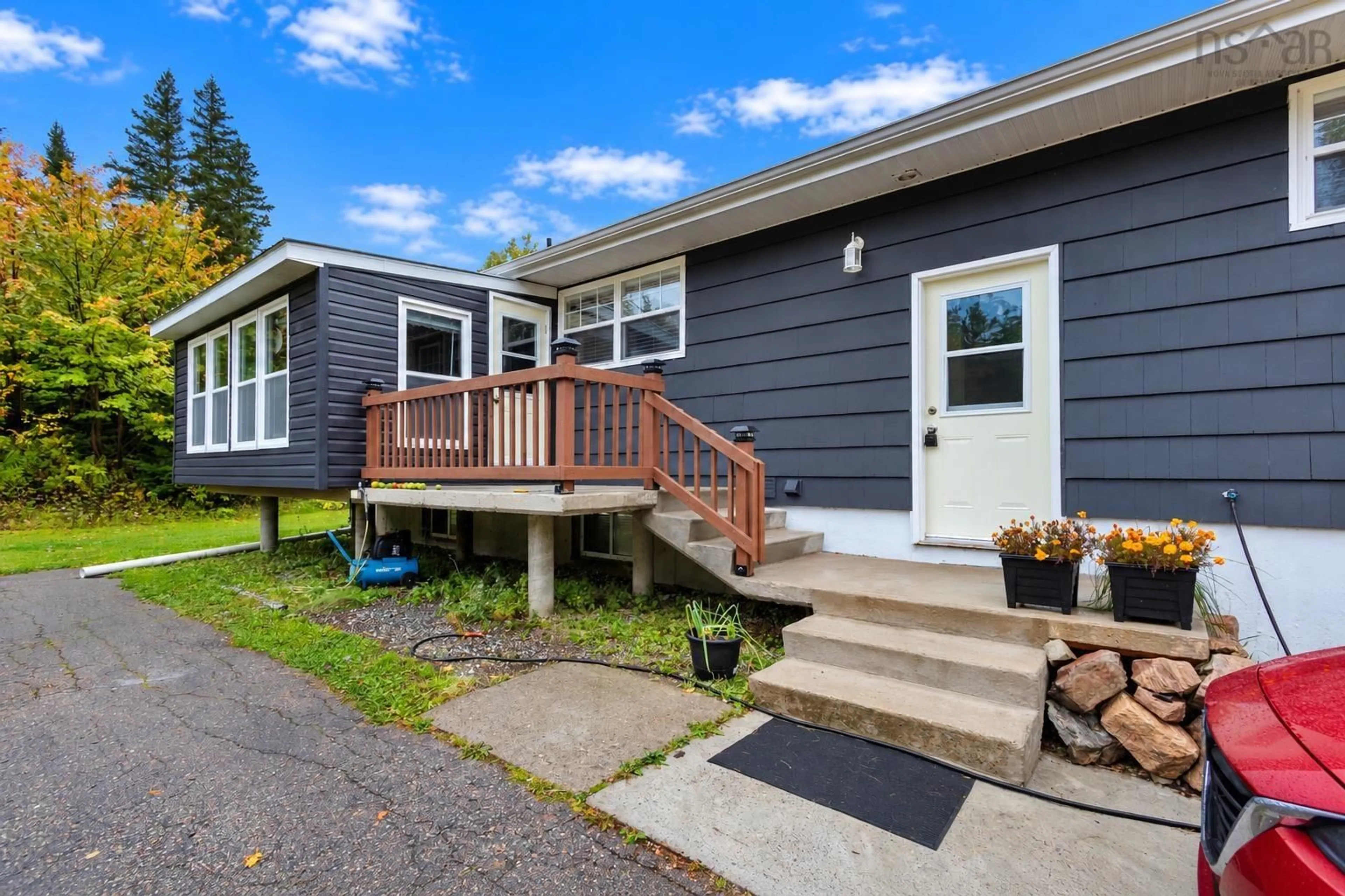 Home with vinyl exterior material, street for 274 Trout Brook Rd, Marion Bridge Nova Scotia B1K 2G2