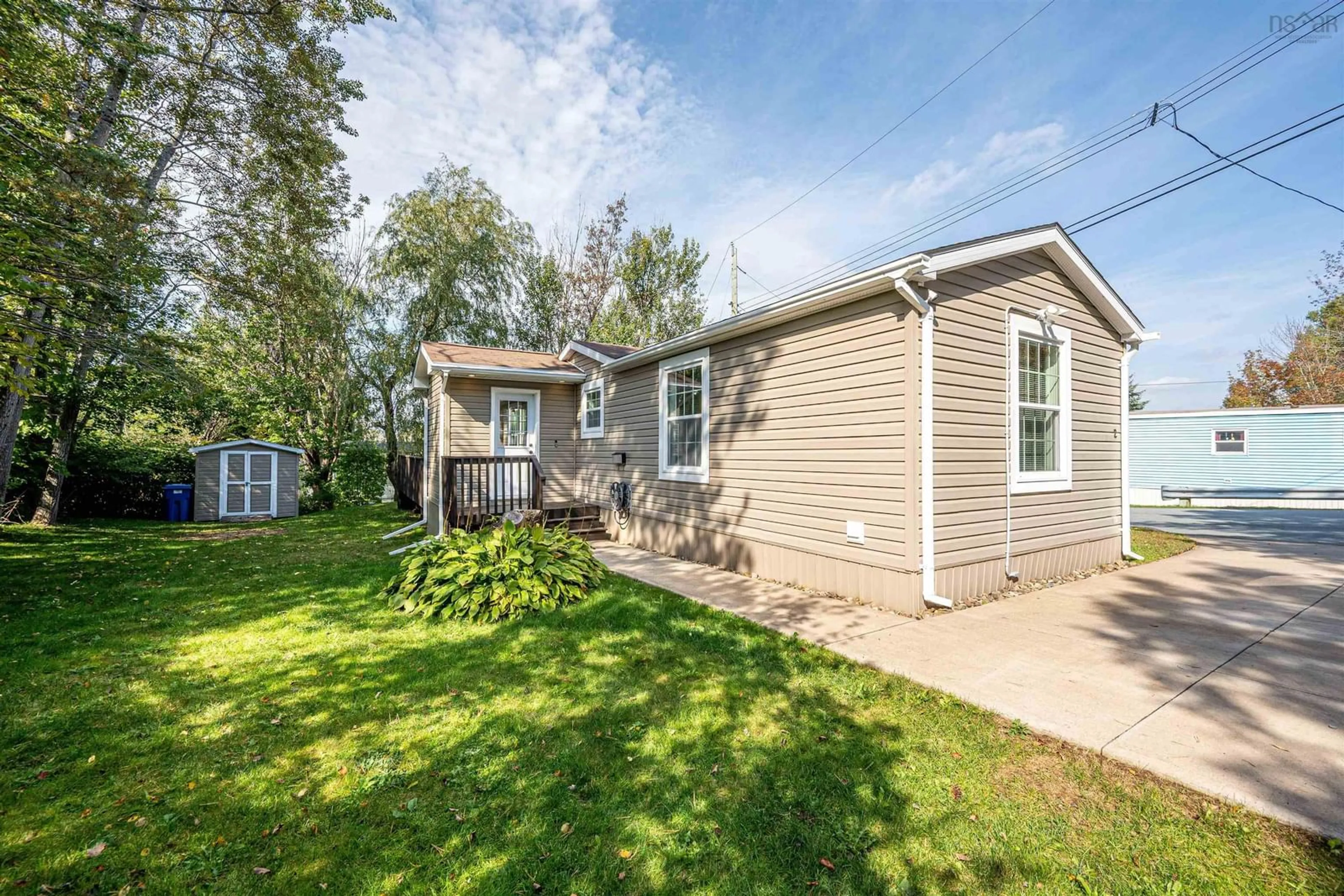 Home with vinyl exterior material, street for 2 Alan St, Middle Sackville Nova Scotia B4E 1C8