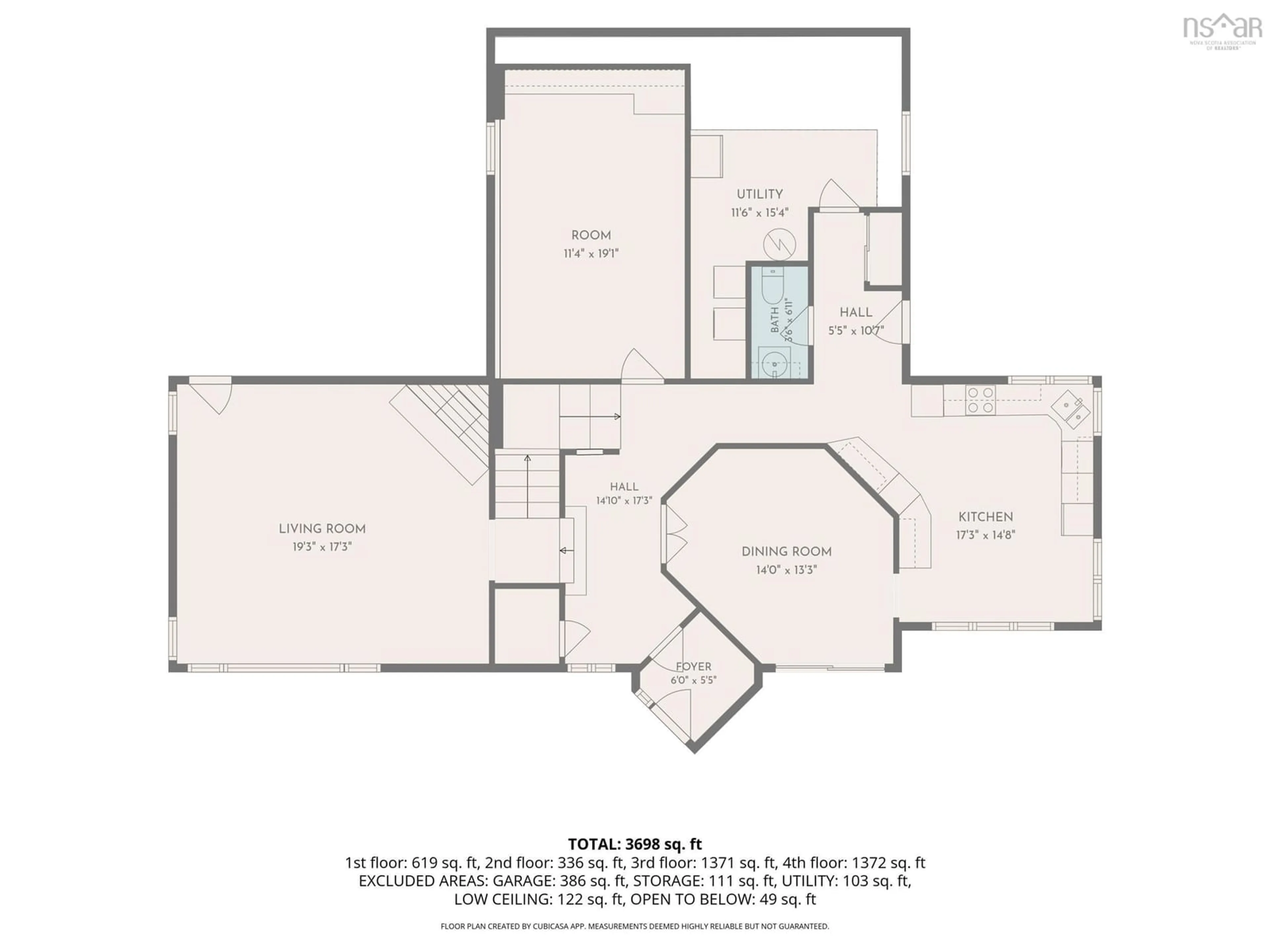 Floor plan for 3 Letson Court, Halifax Nova Scotia B3P 2P4