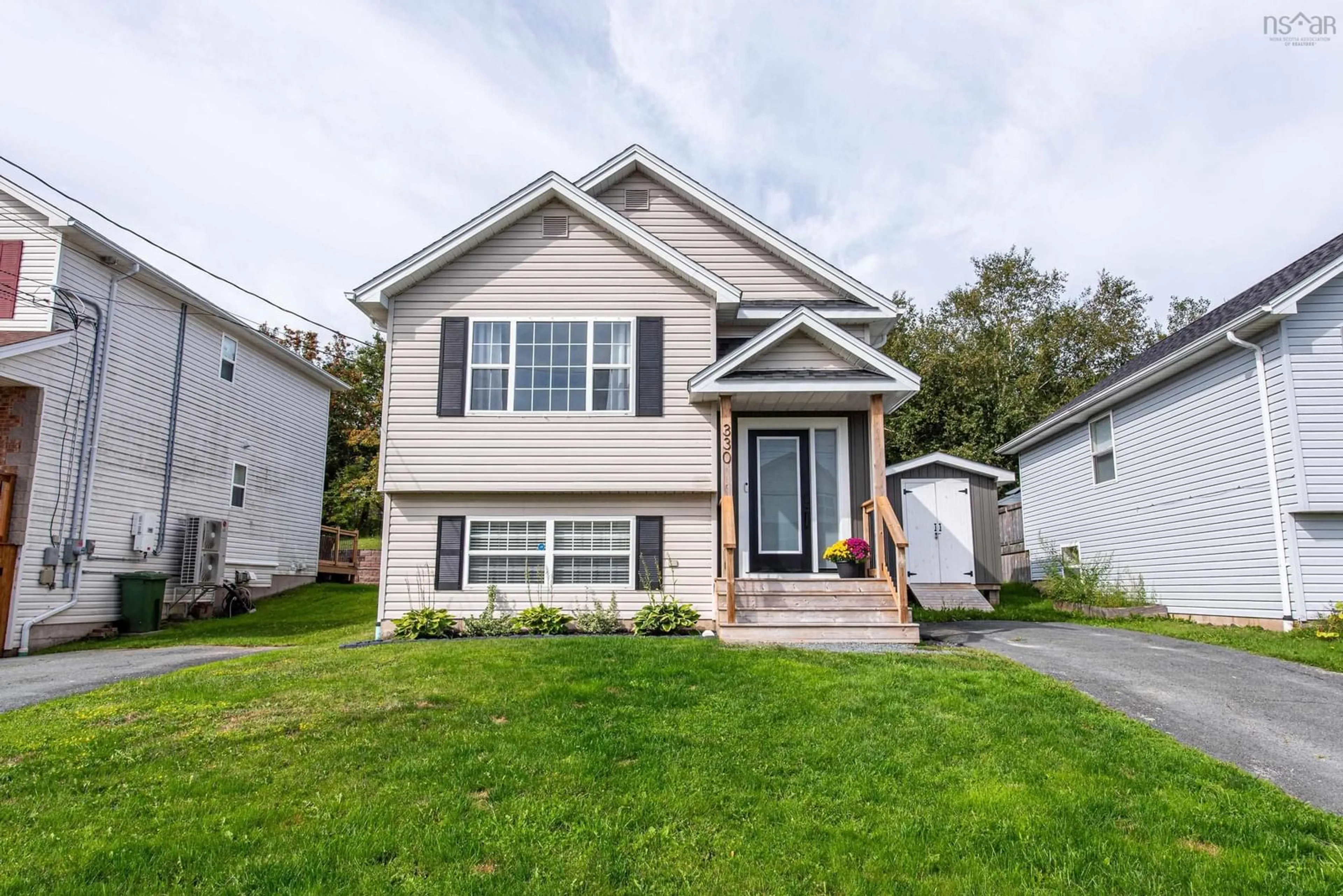 Home with vinyl exterior material, street for 330 Charles Rd, Timberlea Nova Scotia B3T 1N7