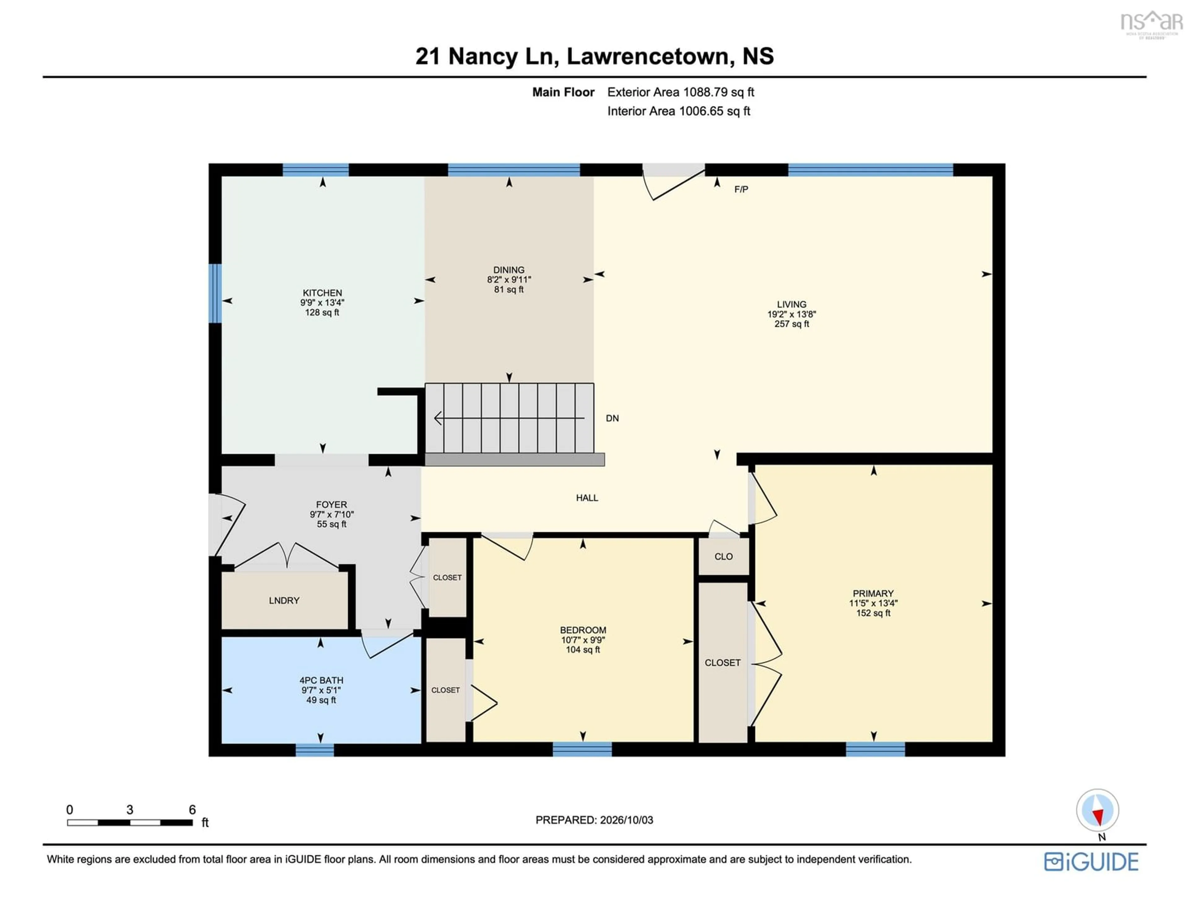 Floor plan for 21 Nancy Lane, Lawrencetown Nova Scotia B2Z 0A1