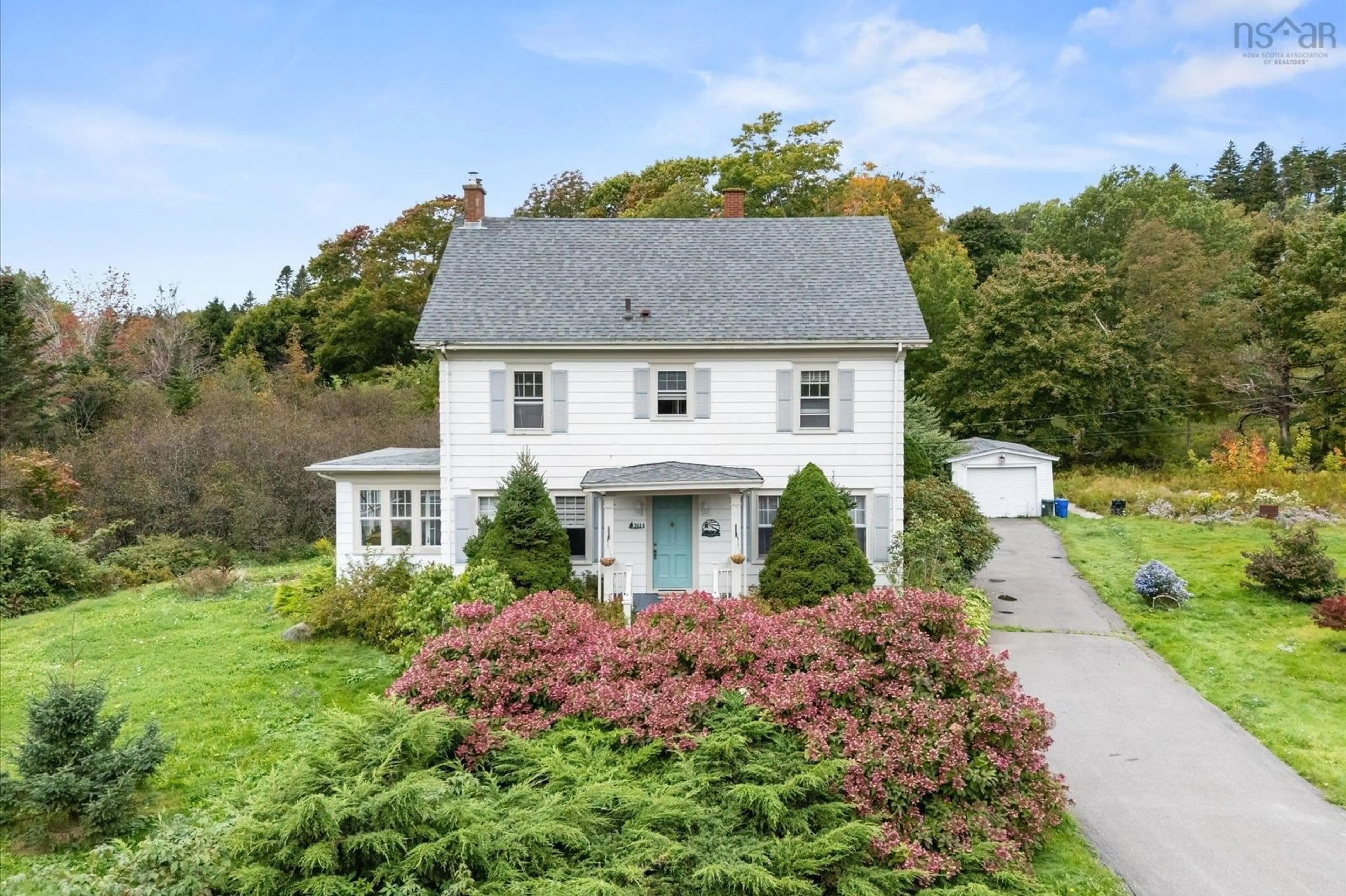 A pic from outside/outdoor area/front of a property/back of a property/a pic from drone, street for 3614 Highway 331, Lahave Nova Scotia B0R 1C0