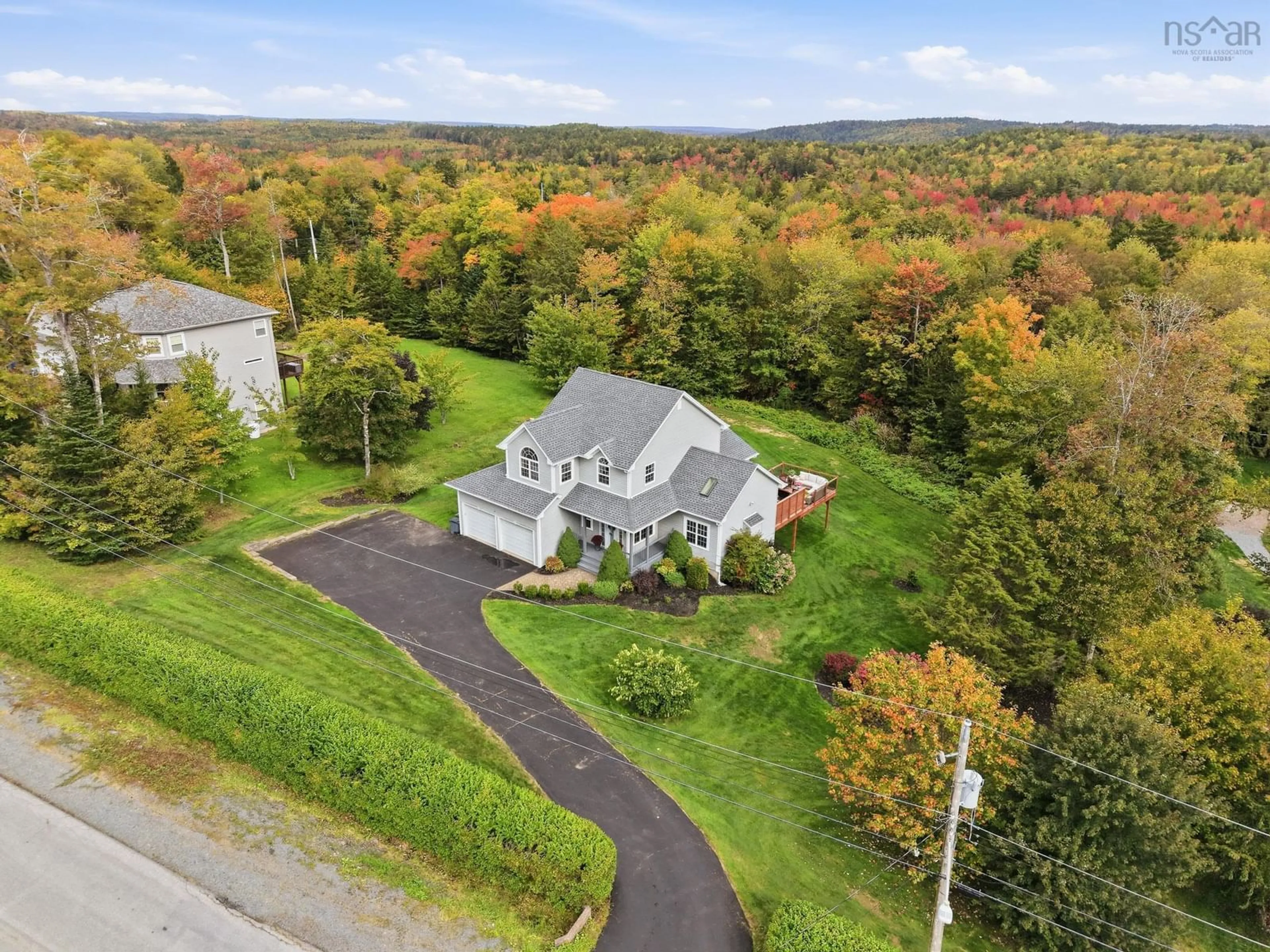 A pic from outside/outdoor area/front of a property/back of a property/a pic from drone, unknown for 26 Vickilynn Lane, Windsor Junction Nova Scotia B2T 0C4