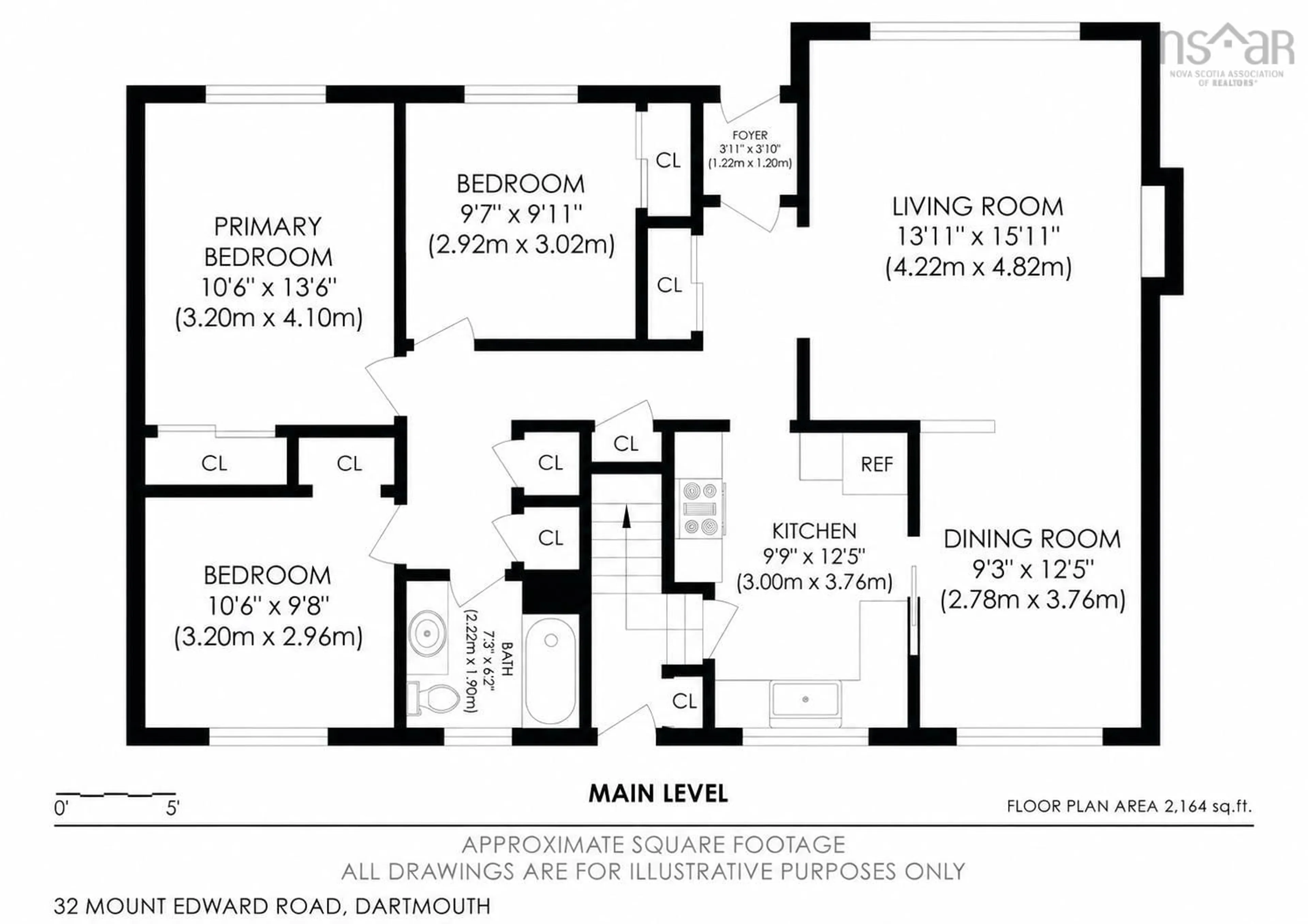 Floor plan for 32 Mount Edward Rd, Dartmouth Nova Scotia B2W 3K4