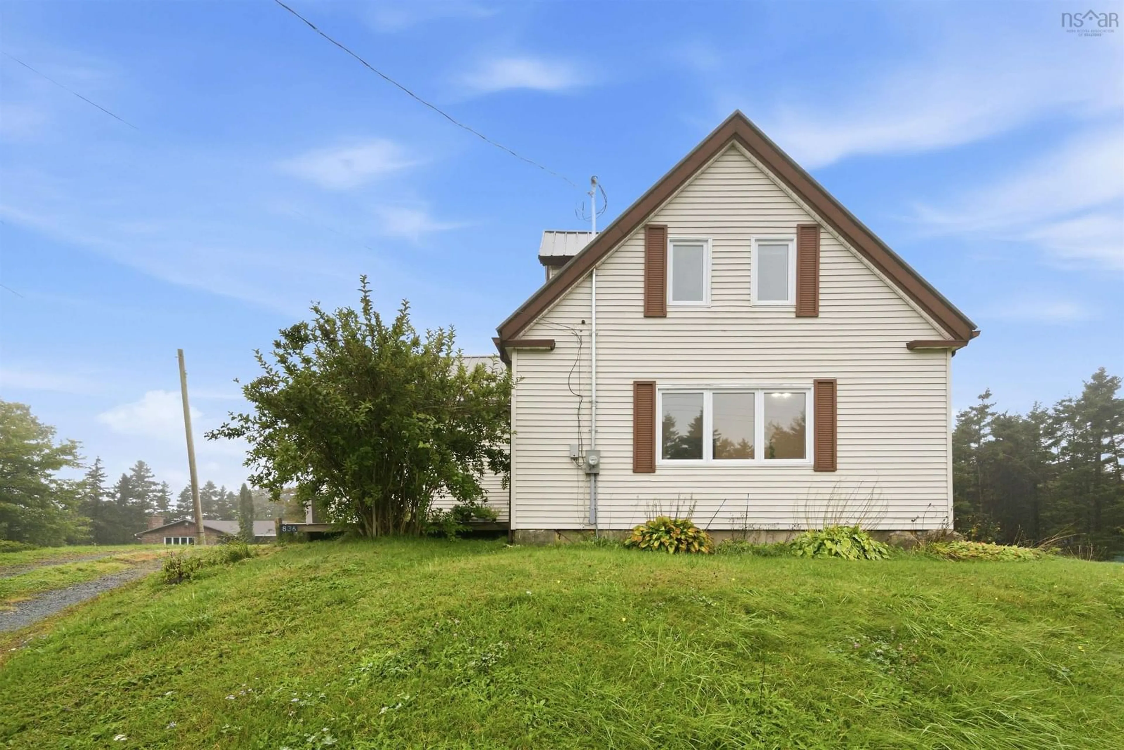 A pic from outside/outdoor area/front of a property/back of a property/a pic from drone, unknown for 836 East Chezzetcook Rd, East Chezzetcook Nova Scotia B0J 2L0