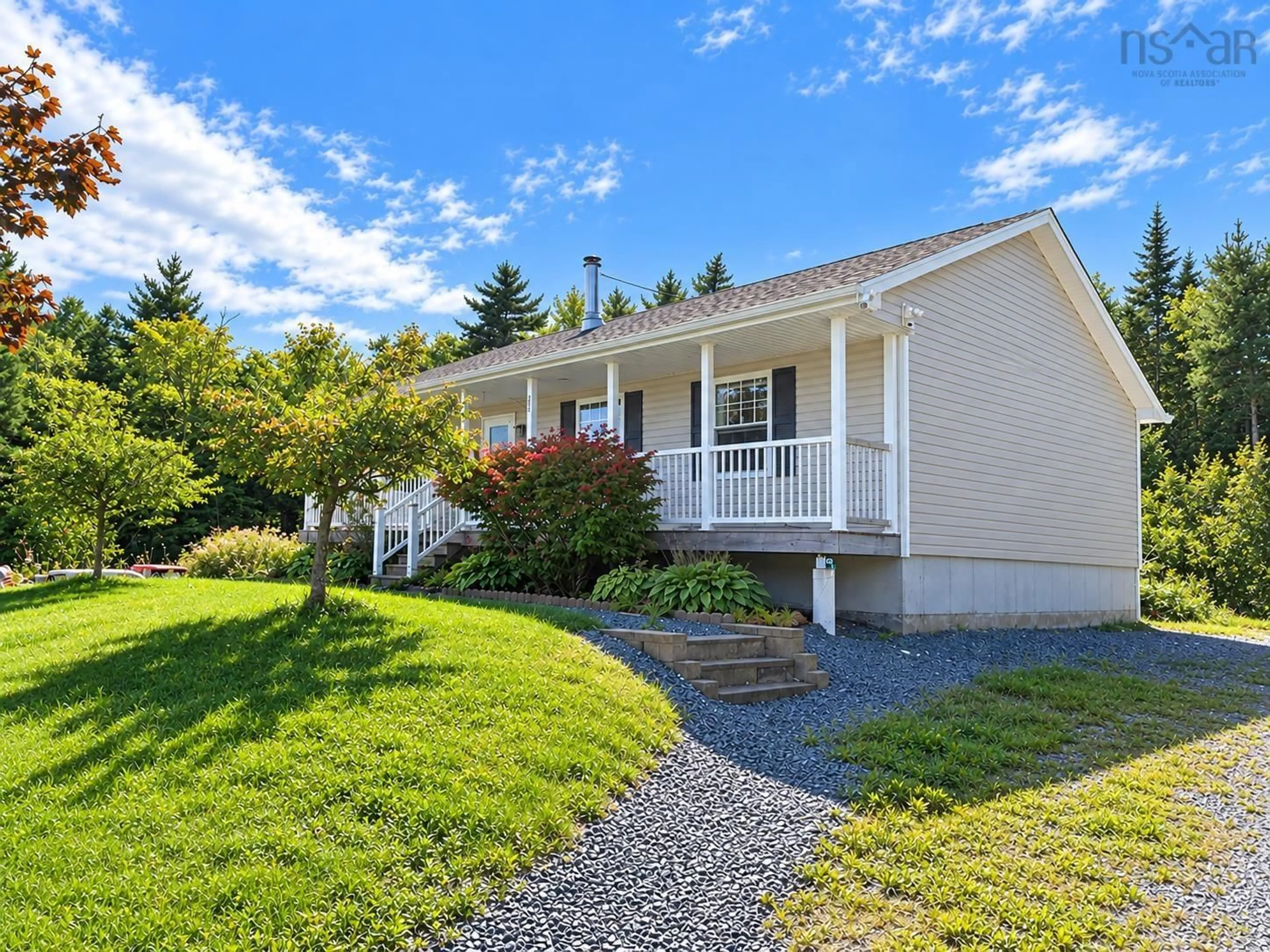 Home with vinyl exterior material, street for 251 Nickerson Pond Rd, Brooklyn Nova Scotia B0J 1H0