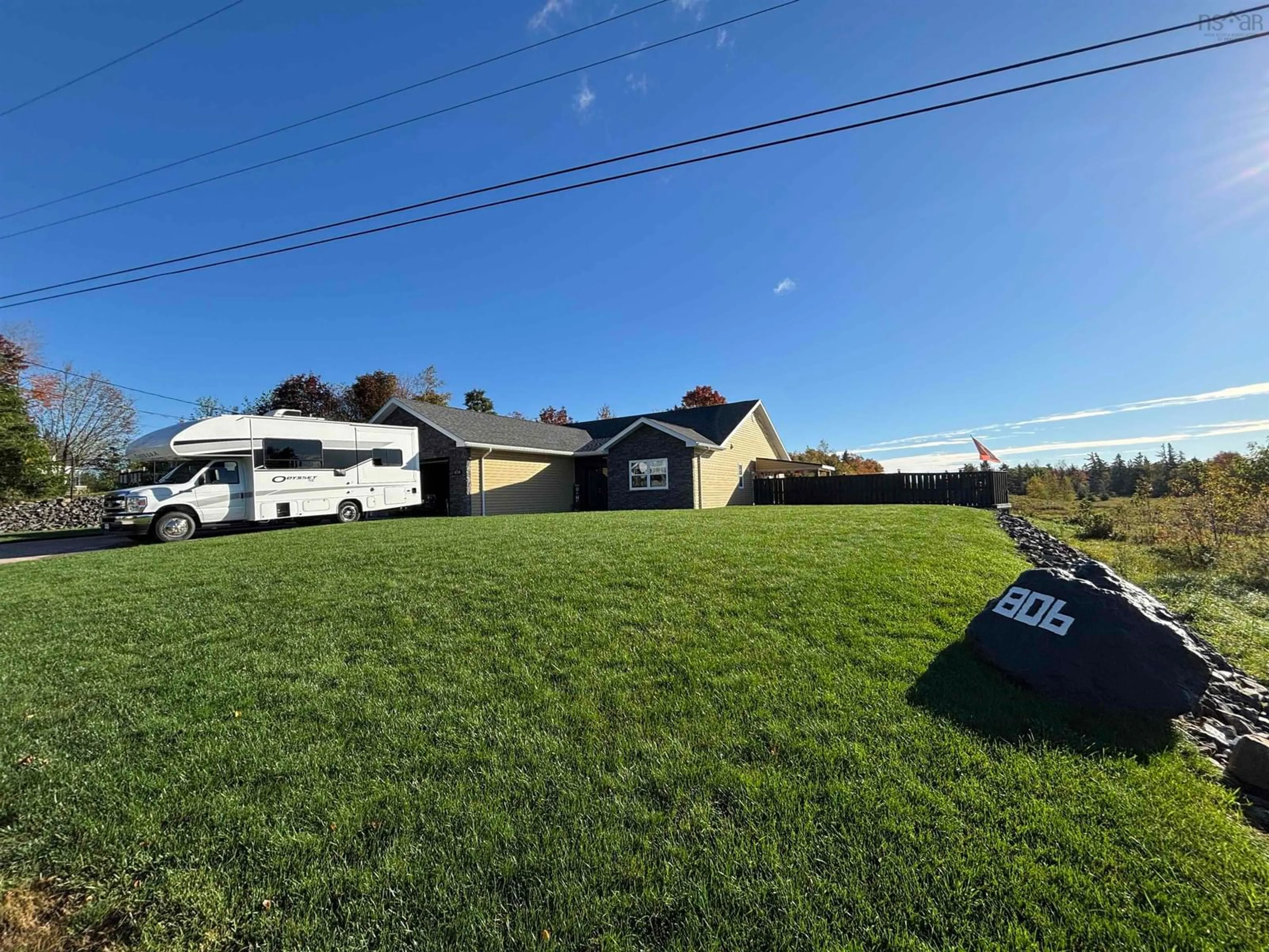A pic from outside/outdoor area/front of a property/back of a property/a pic from drone, street for 806 Old Alma Rd, Alma Nova Scotia B0K 2A0