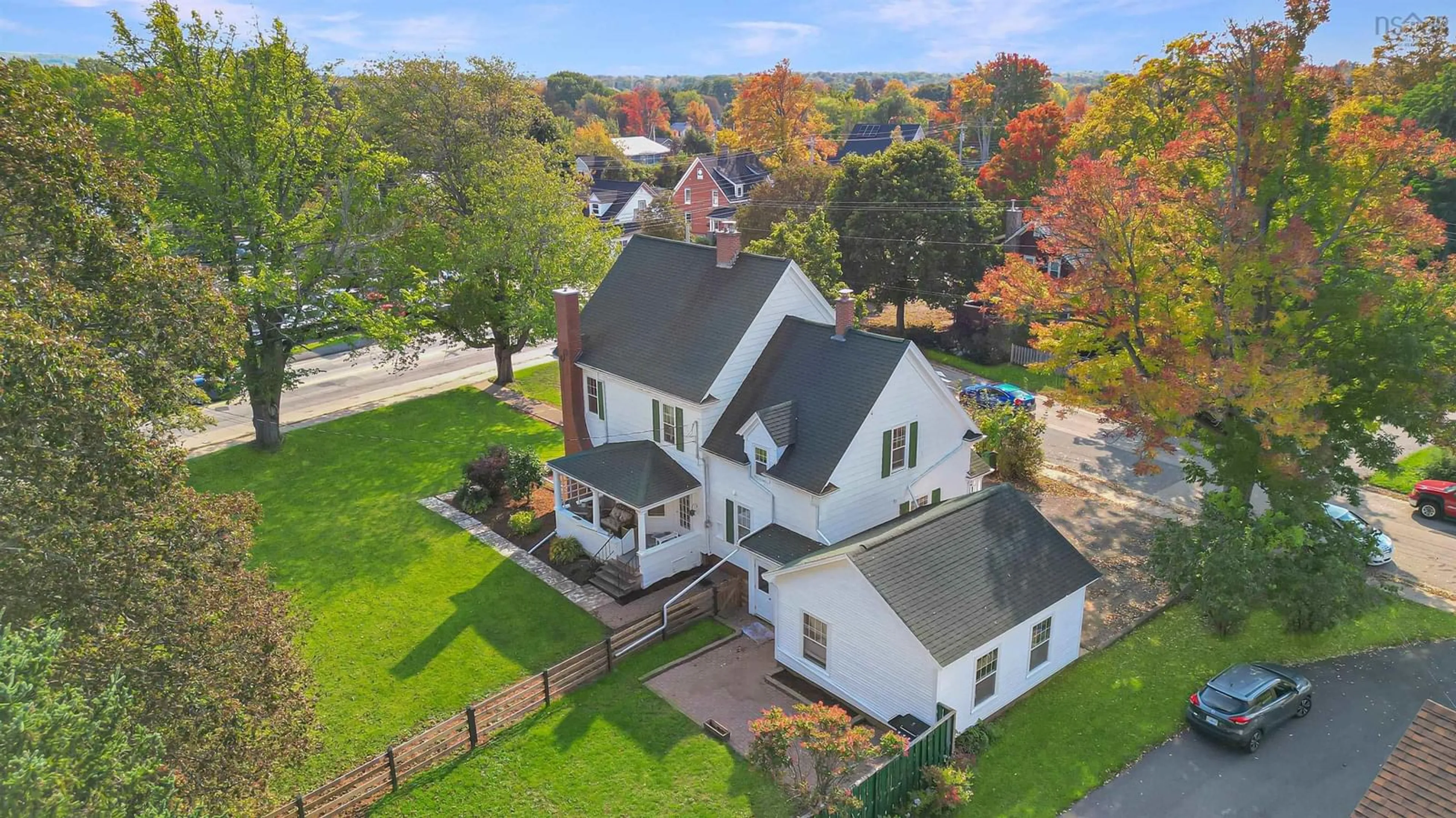 A pic from outside/outdoor area/front of a property/back of a property/a pic from drone, street for 383 Main St, Middleton Nova Scotia B0S 0B2