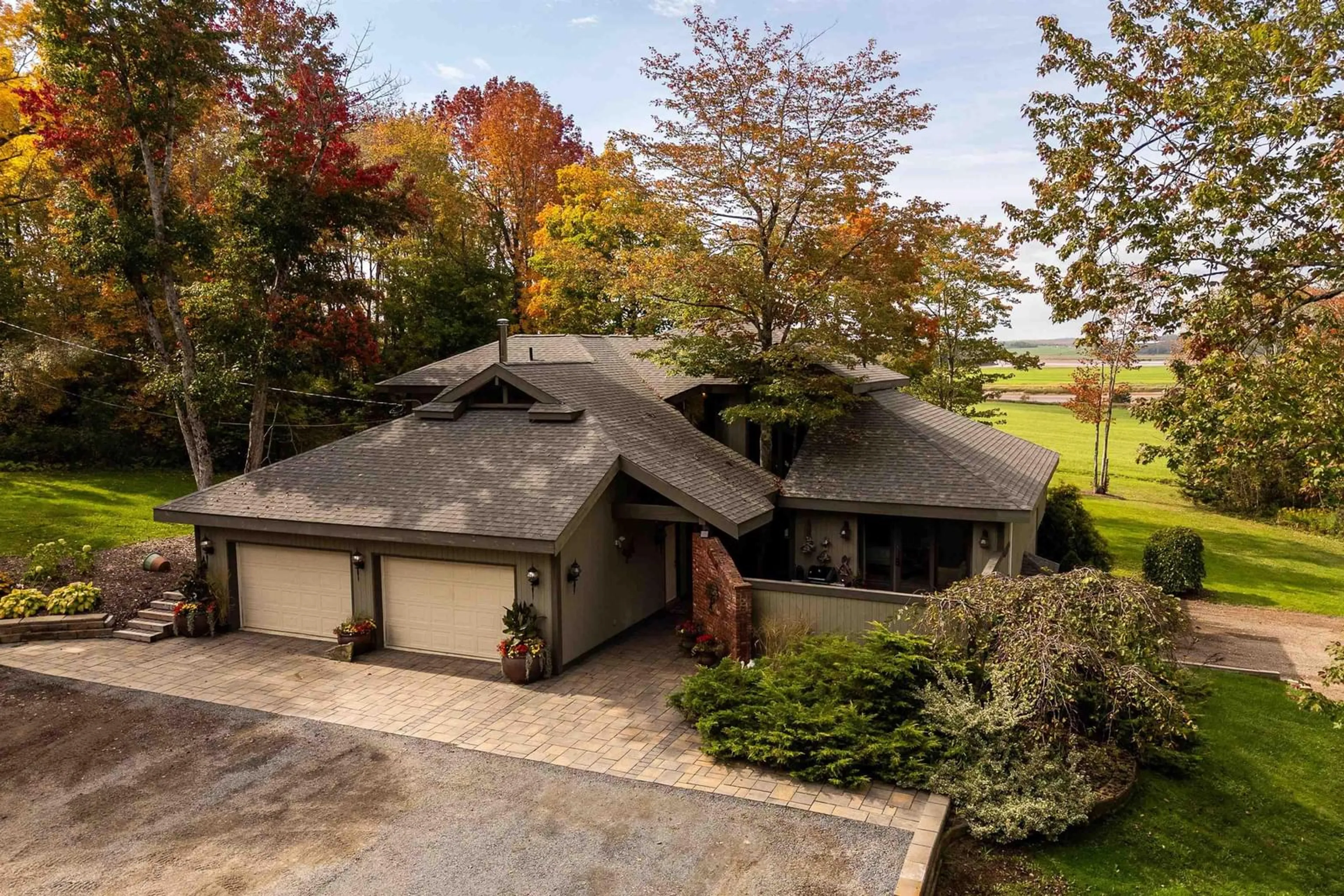 A pic from outside/outdoor area/front of a property/back of a property/a pic from drone, unknown for 17 Garden Gate Lane, Stewiacke Nova Scotia B0N 2J0