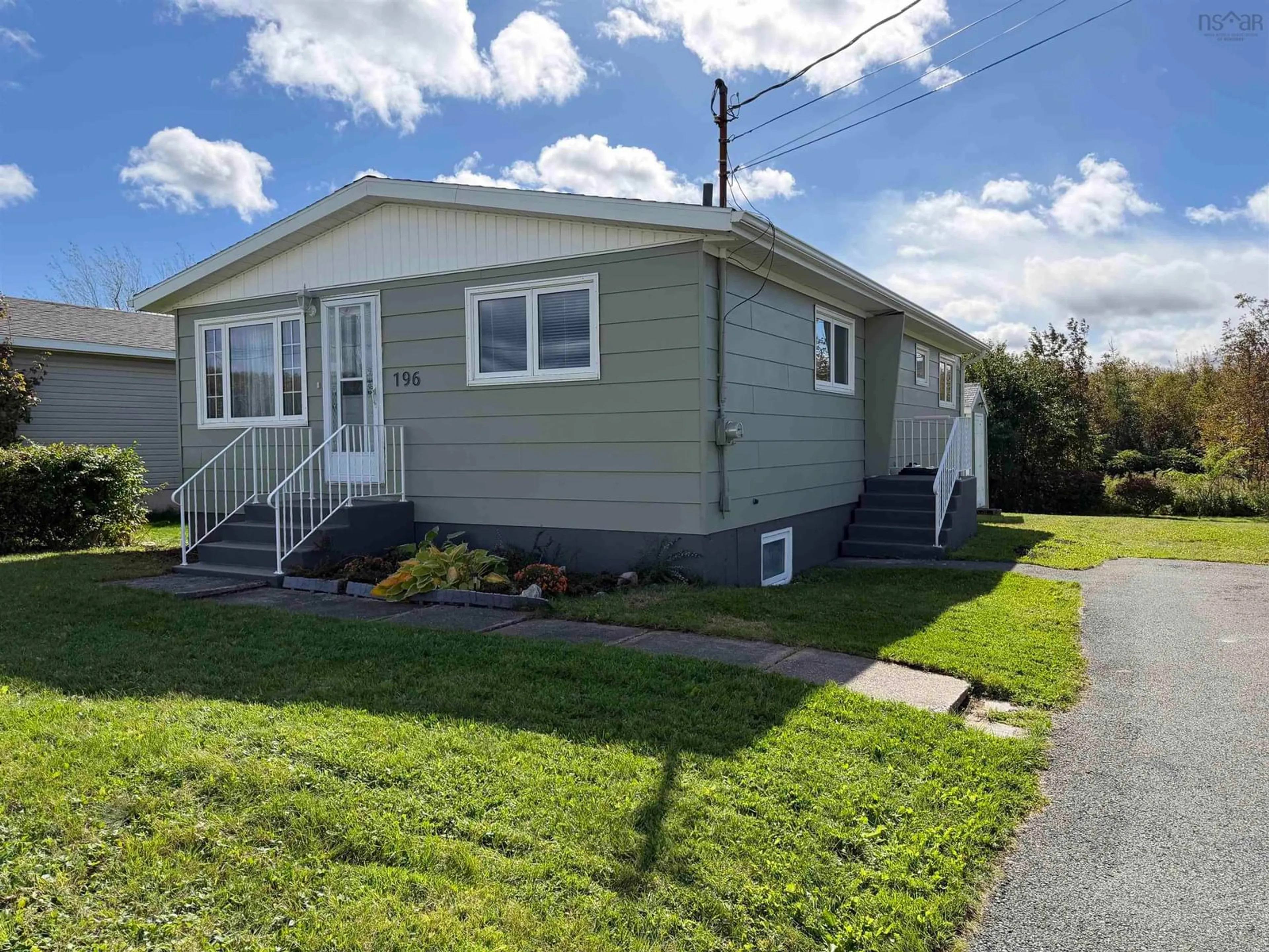 Home with vinyl exterior material, street for 196 Dominion St, Glace Bay Nova Scotia B1A 3N3