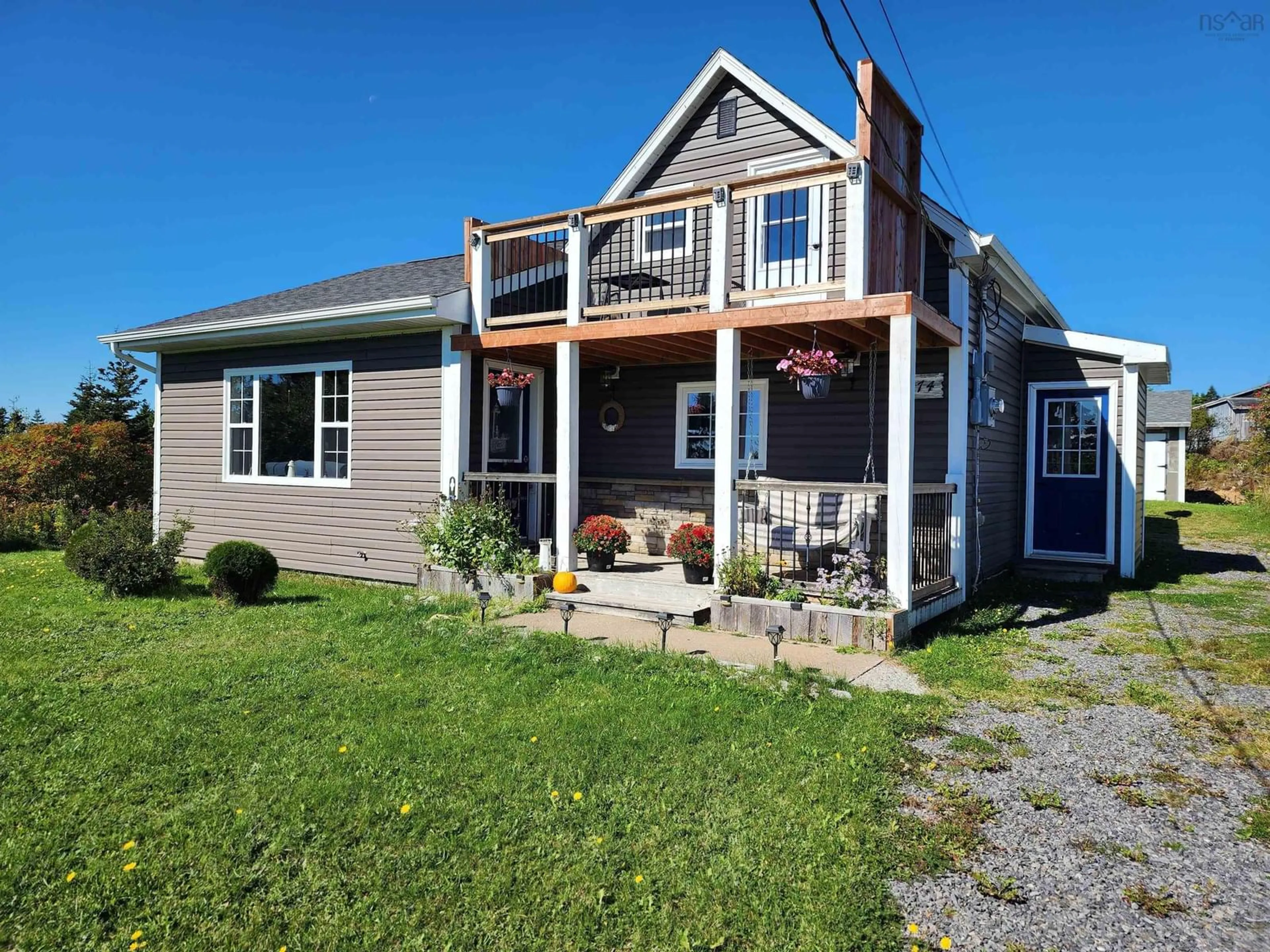 Home with vinyl exterior material, street for 5174 316 Hwy, Charlos Cove Nova Scotia B0H 1T0