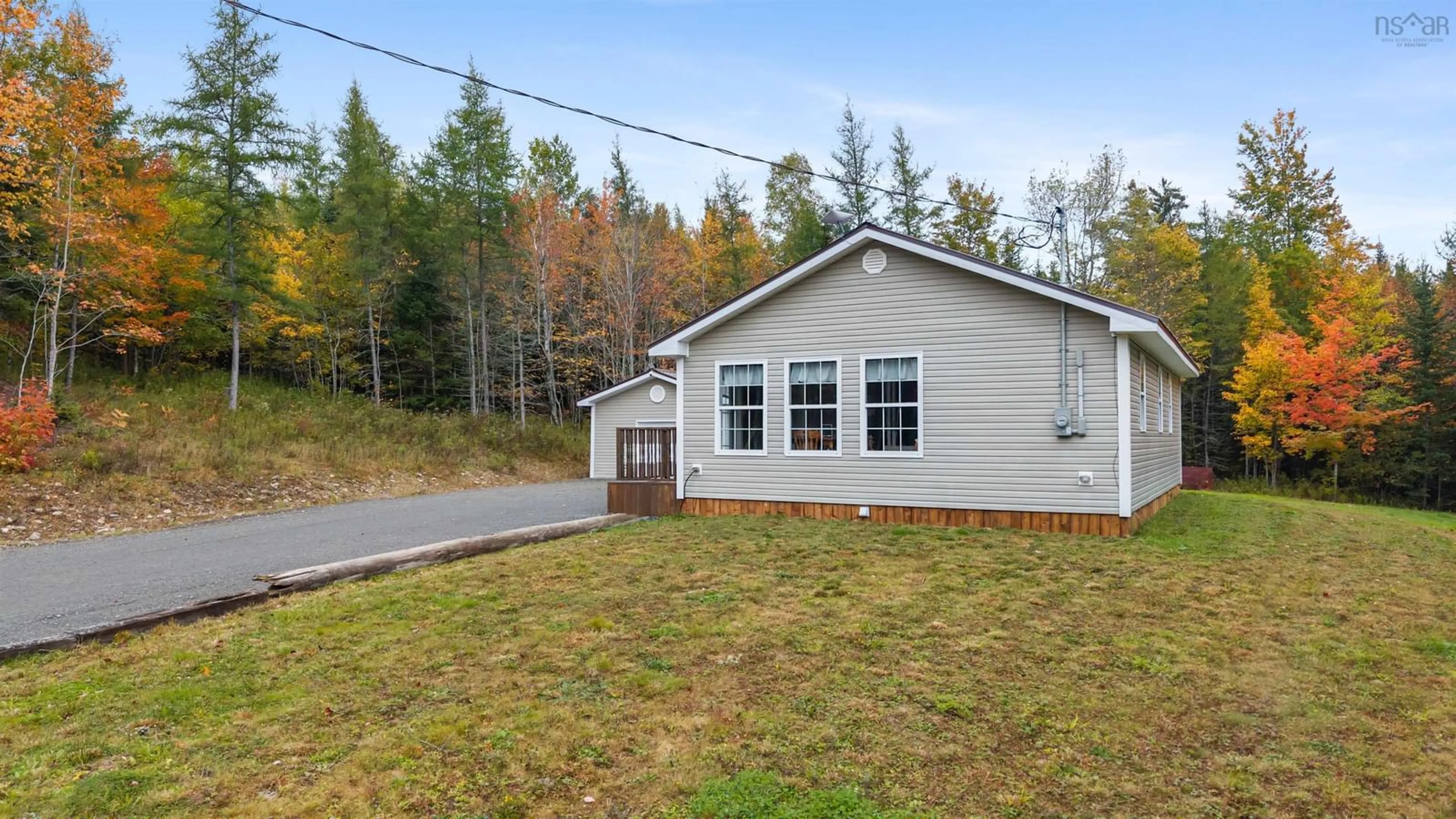Home with vinyl exterior material, street for 6439 Highway 289, Cross Roads Nova Scotia B0N 2P0