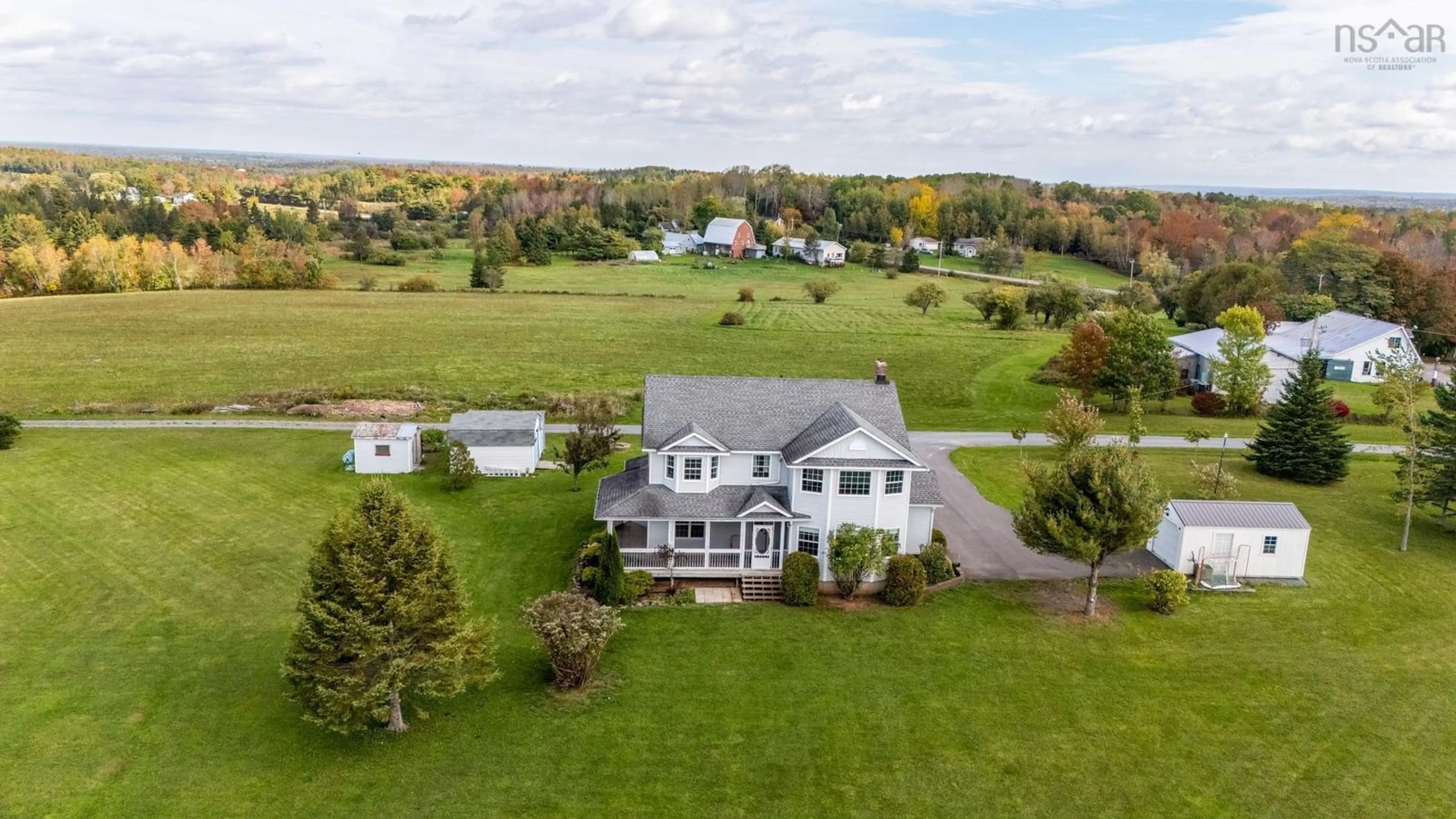 A pic from outside/outdoor area/front of a property/back of a property/a pic from drone, unknown for 169 Highway 236, Union Corner Nova Scotia B0N 2A0