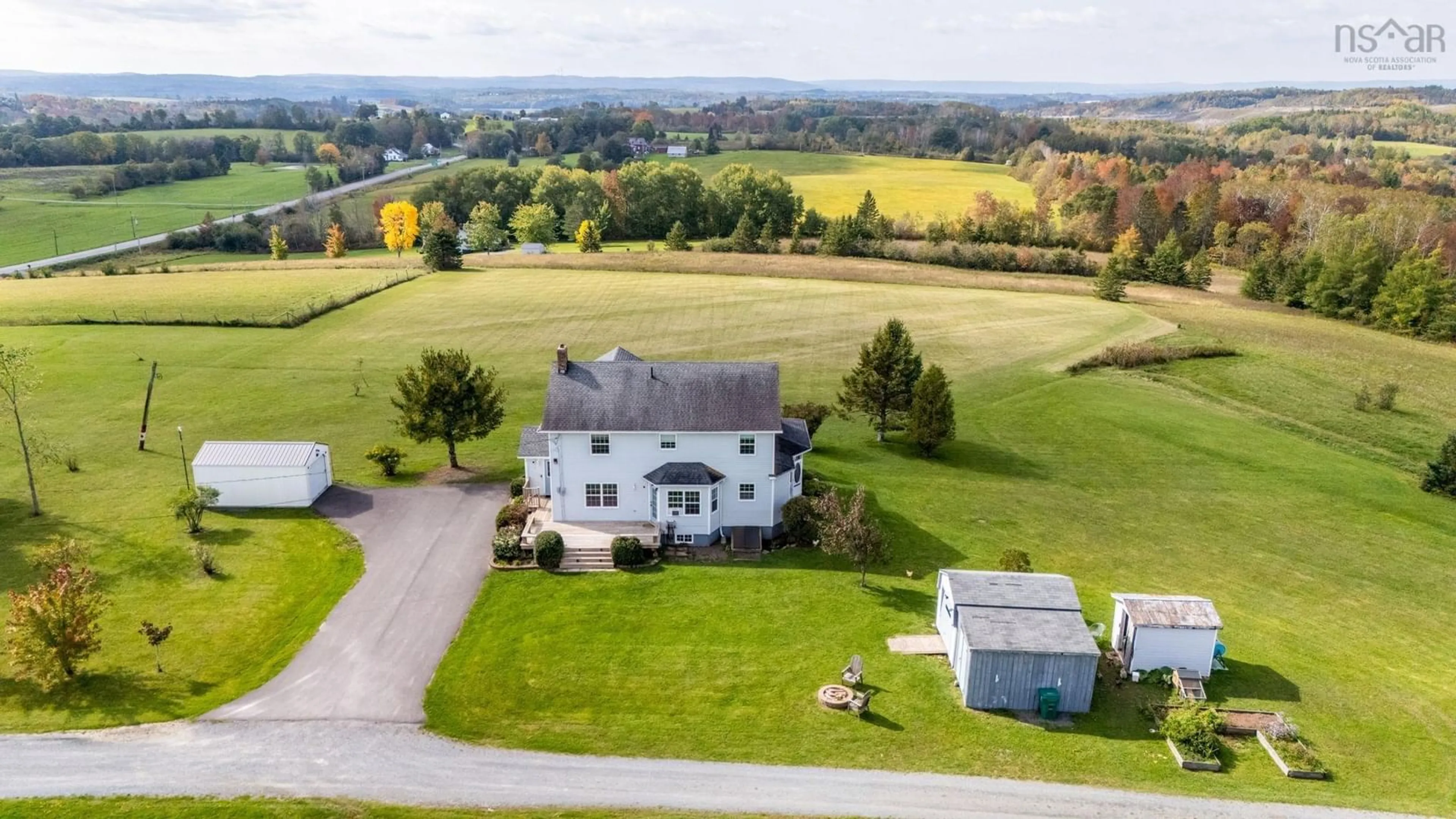 A pic from outside/outdoor area/front of a property/back of a property/a pic from drone, unknown for 169 Highway 236, Union Corner Nova Scotia B0N 2A0