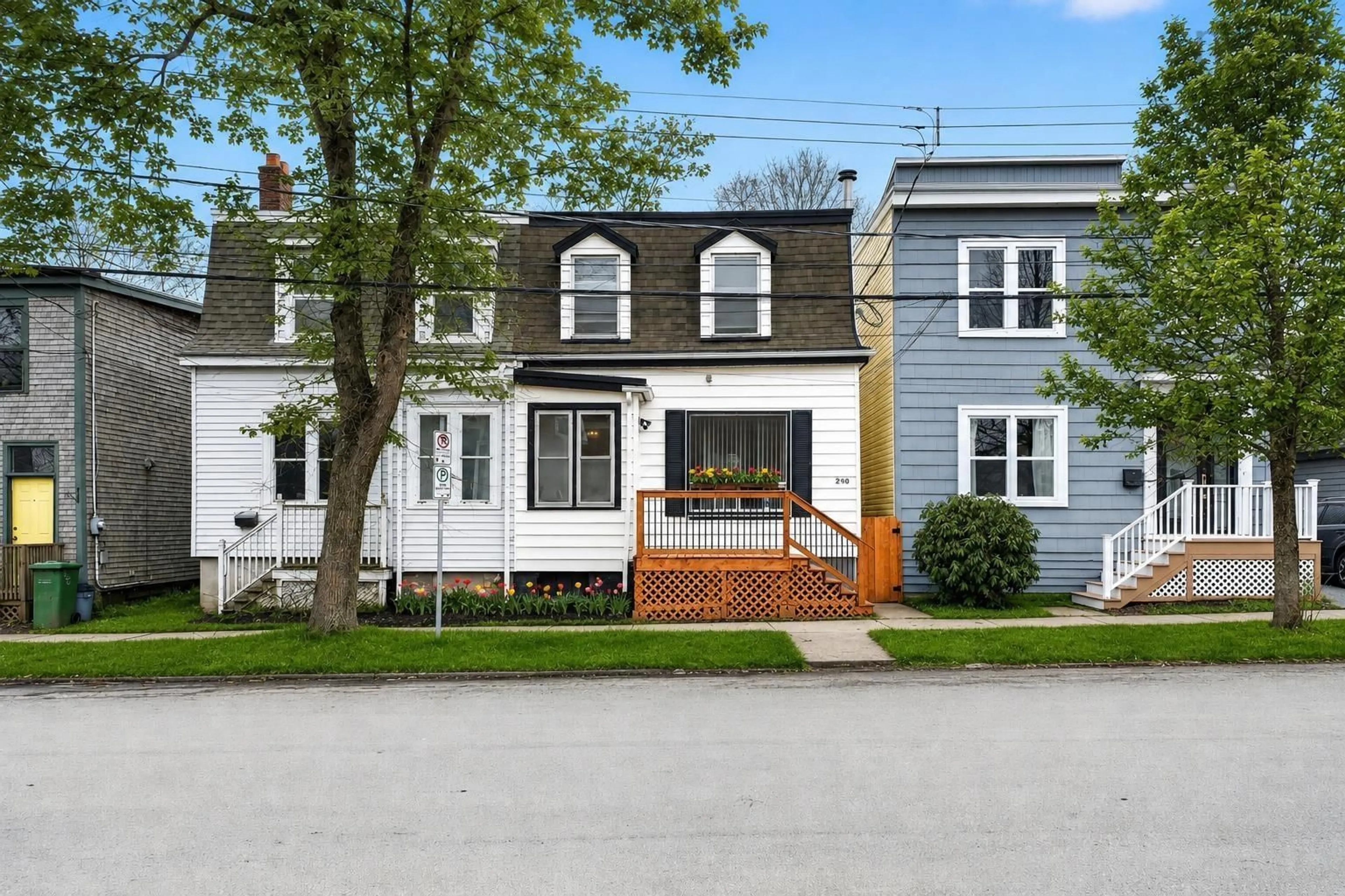 Home with vinyl exterior material, street for 2490 John St, Halifax Nova Scotia B3K 4K7