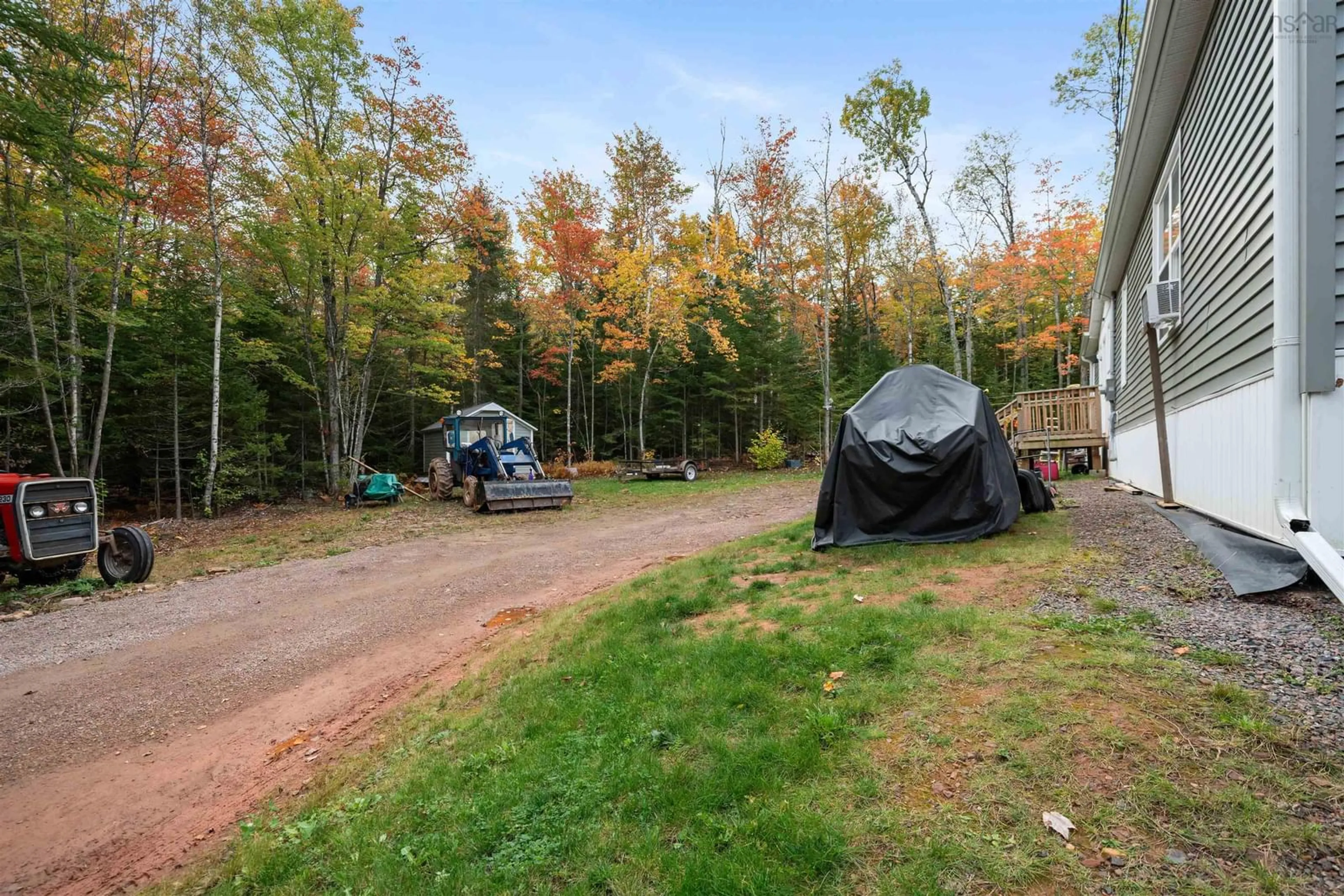 Patio, forest/trees view for 266 Hastings Rd, Brookdale Nova Scotia B4H 3Y1