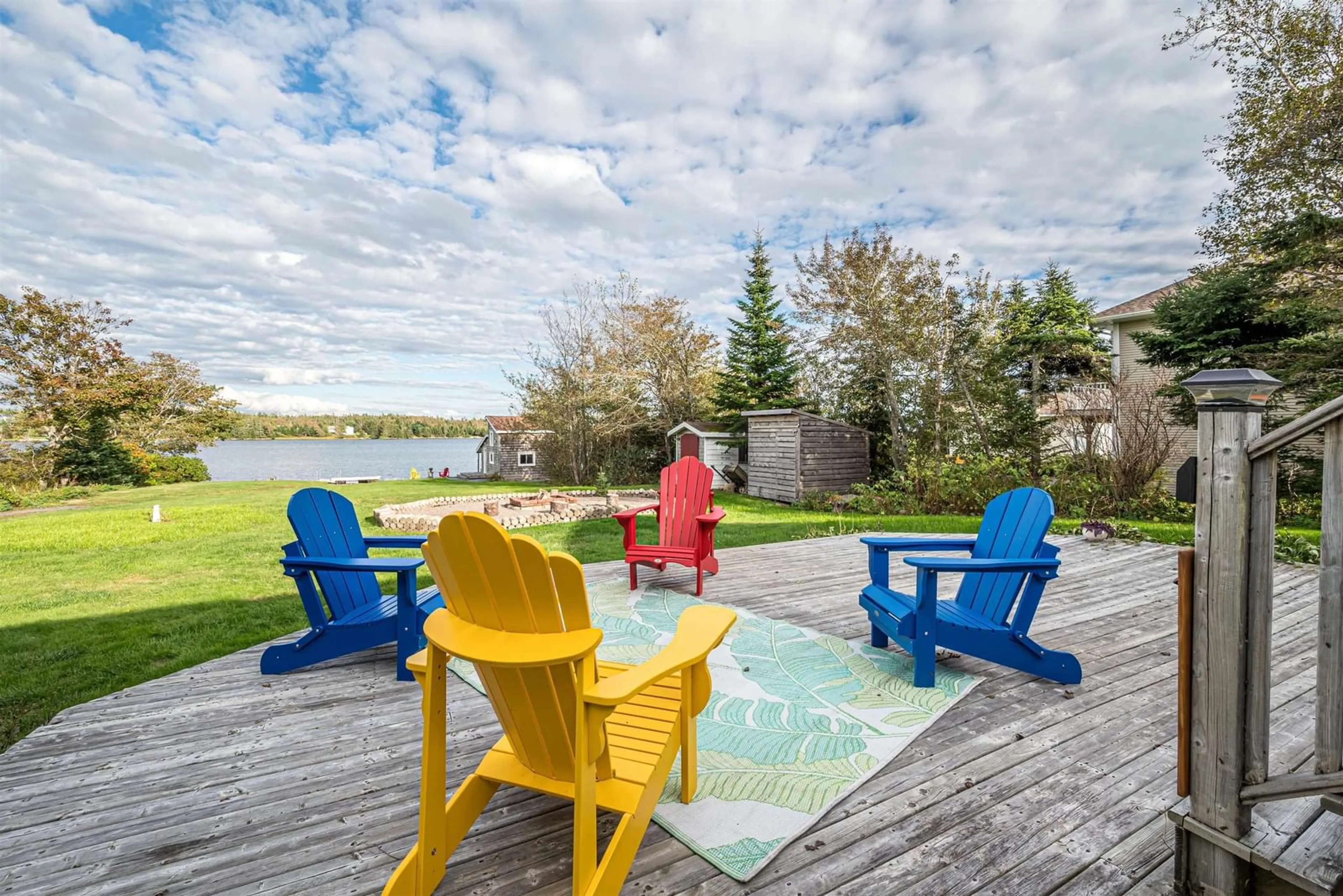 Patio, water/lake/river/ocean view for 1724 Crowell Rd, East Lawrencetown Nova Scotia B2Z 1N7