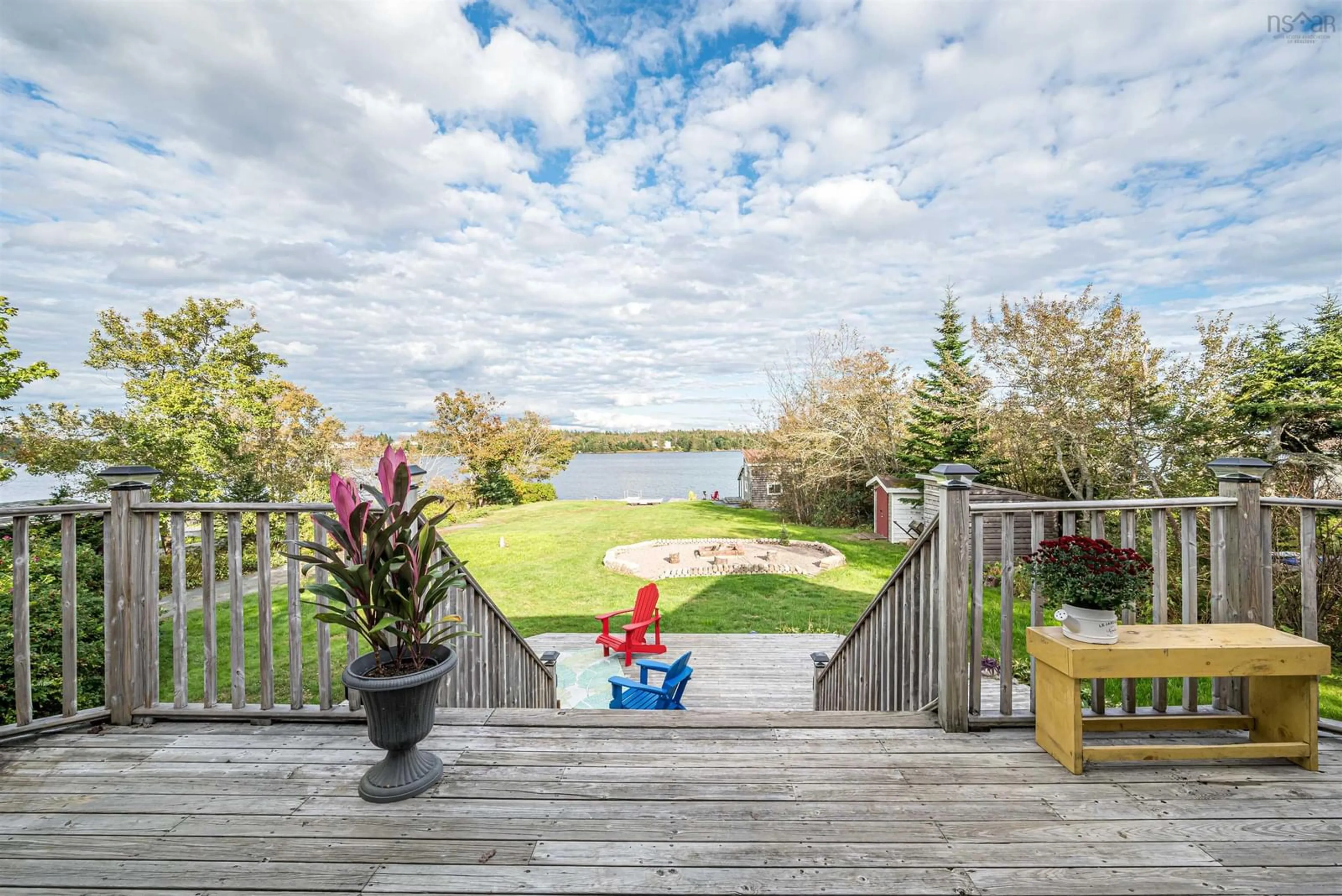 Patio, water/lake/river/ocean view for 1724 Crowell Rd, East Lawrencetown Nova Scotia B2Z 1N7