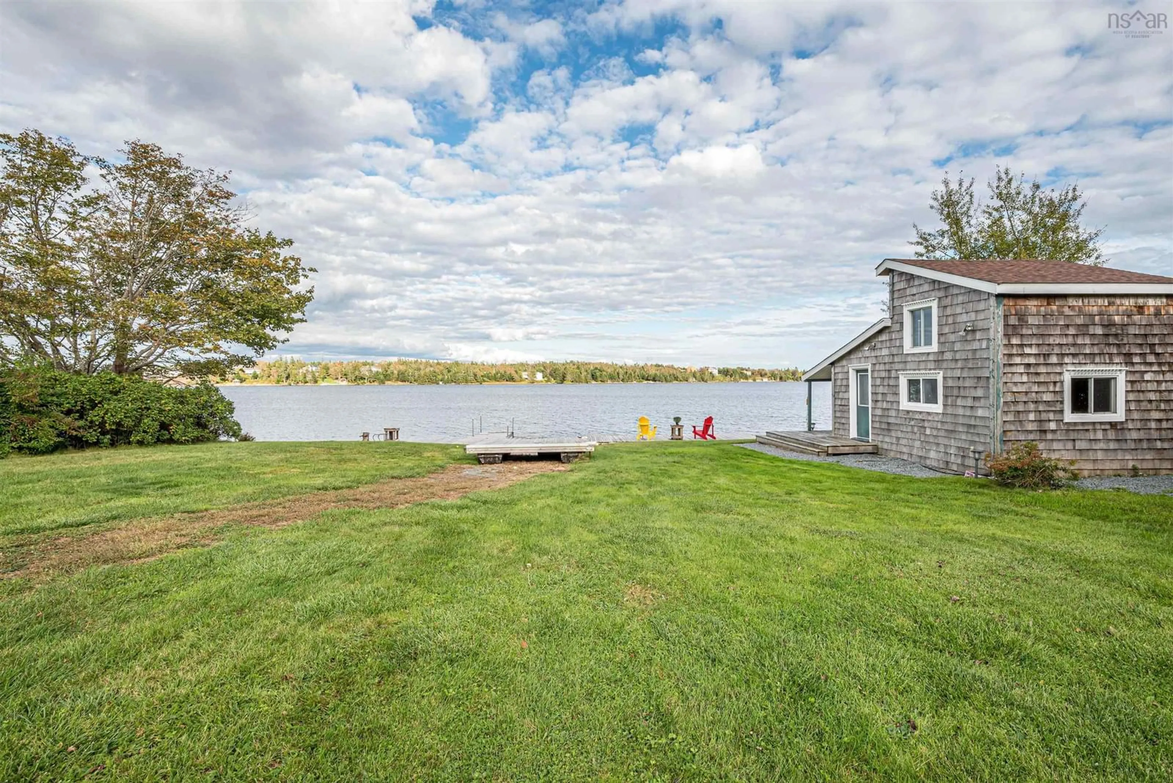 A pic from outside/outdoor area/front of a property/back of a property/a pic from drone, water/lake/river/ocean view for 1724 Crowell Rd, East Lawrencetown Nova Scotia B2Z 1N7
