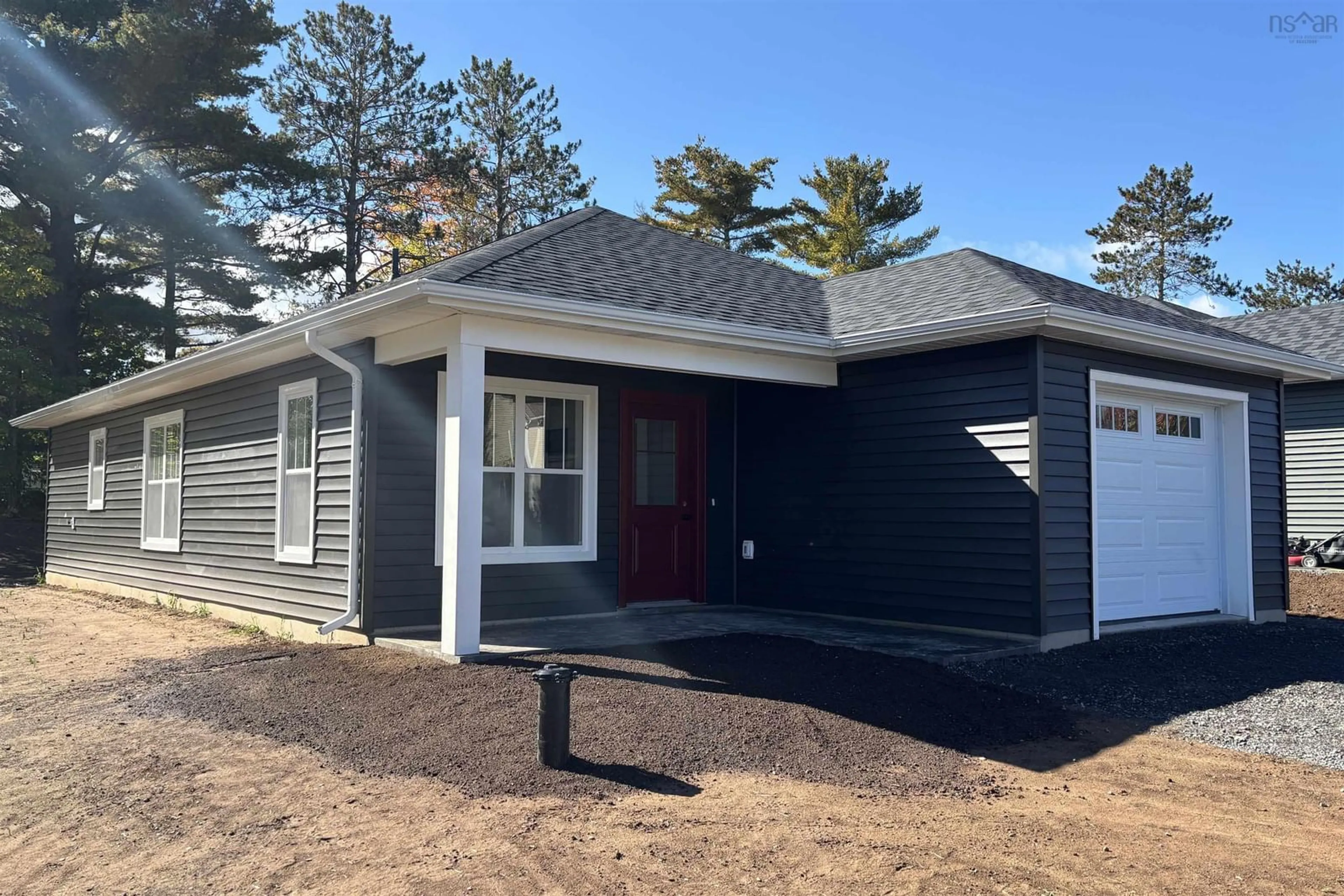 Home with vinyl exterior material, street for 16 Hale Rd, Cambridge Nova Scotia B0P 1G0