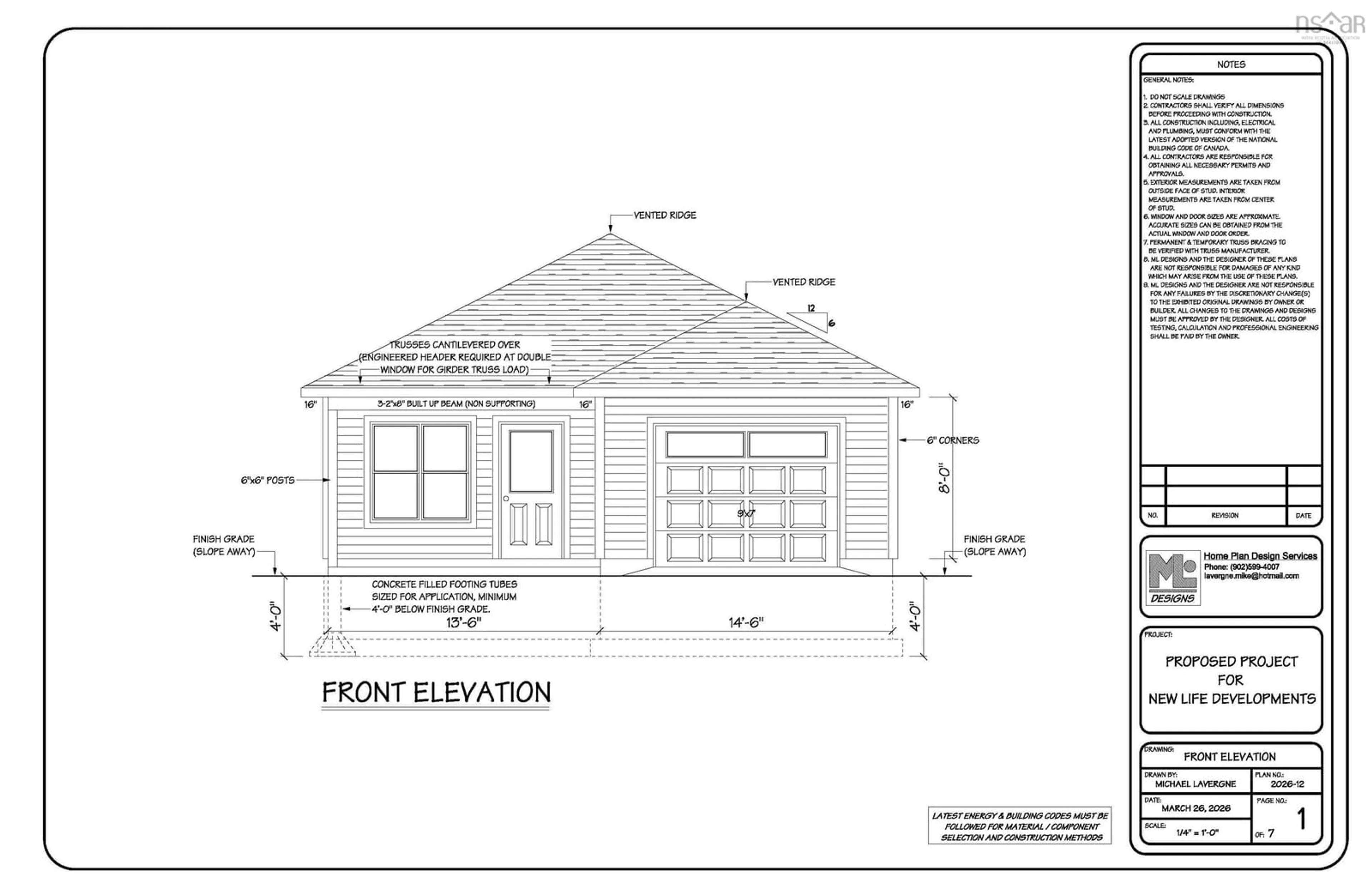 Floor plan for 16 Hale Rd, Cambridge Nova Scotia B0P 1G0