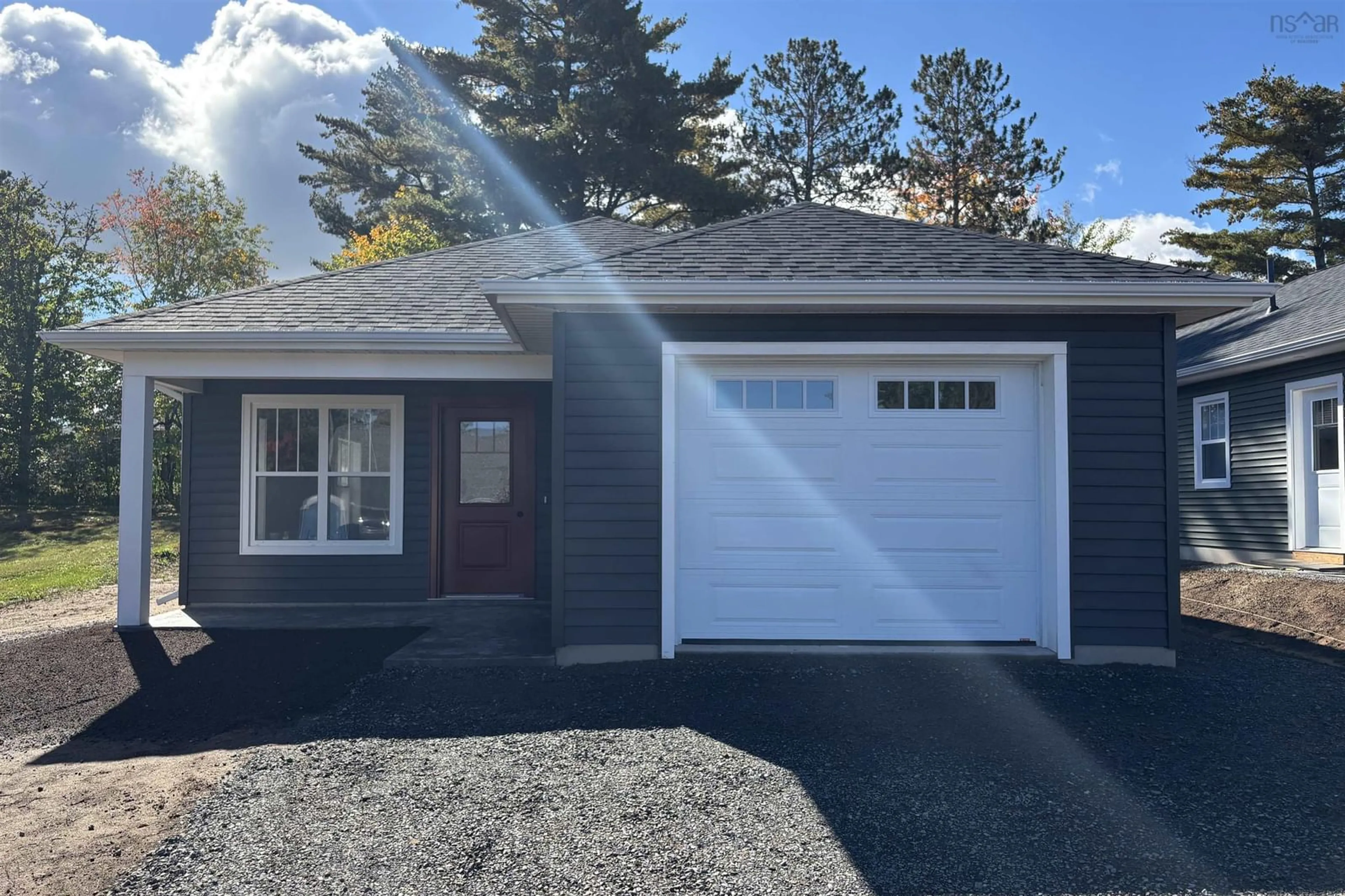 Home with vinyl exterior material, street for 16 Hale Rd, Cambridge Nova Scotia B0P 1G0