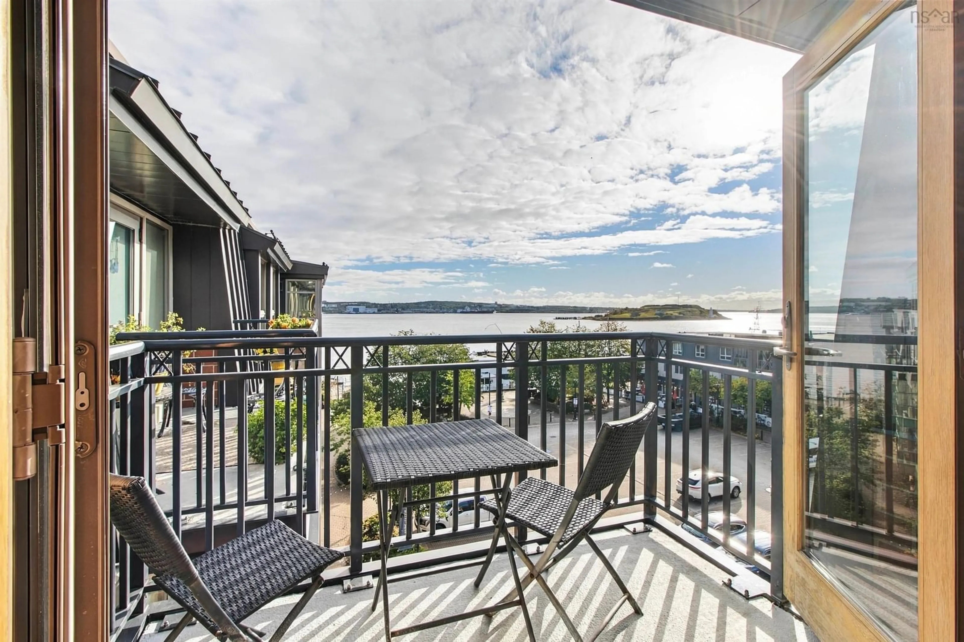 Patio, water/lake/river/ocean view for 1477 Lower Water St #526, Halifax Nova Scotia B3J 3Z2