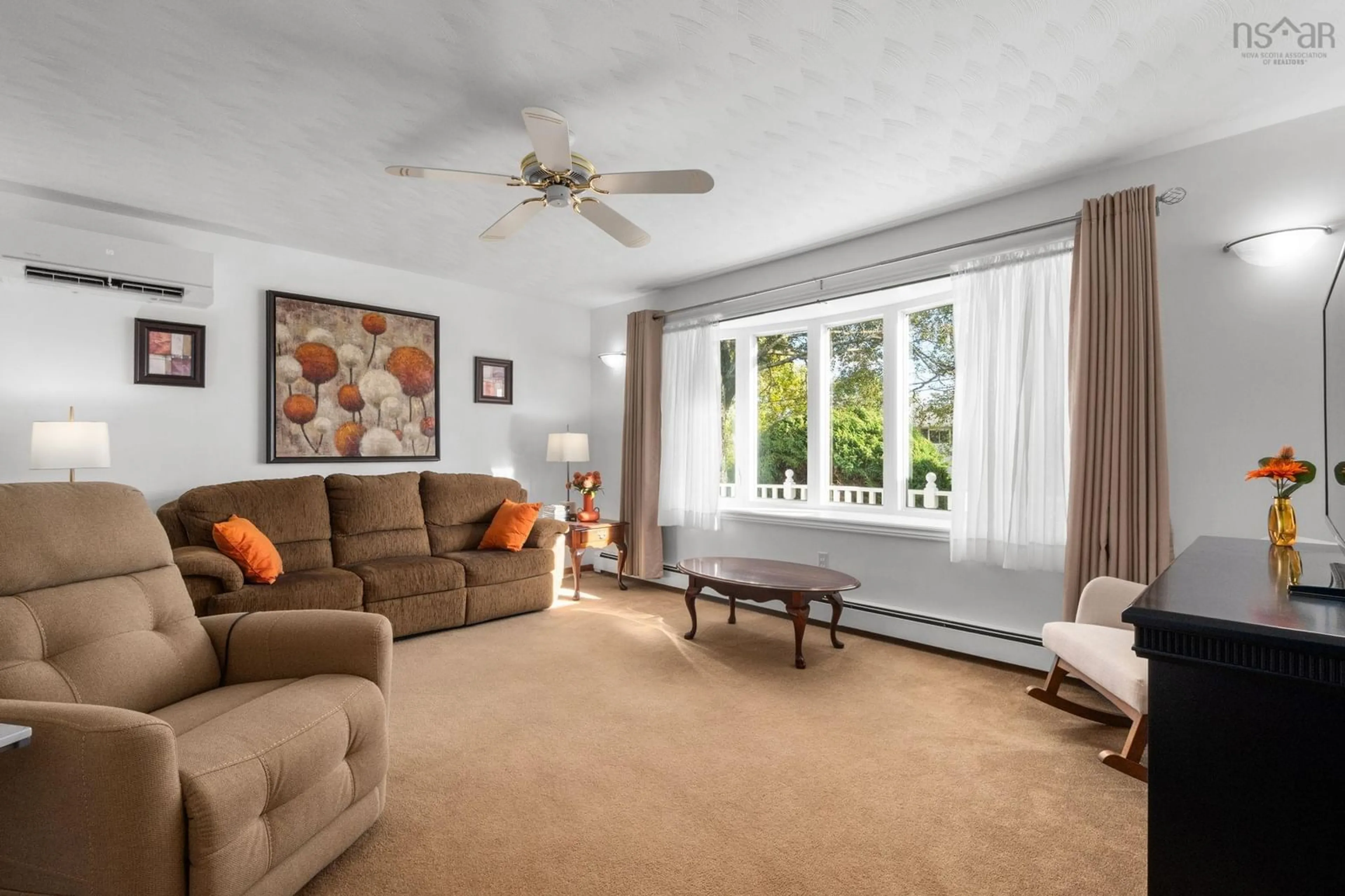 Living room with furniture, carpet floor for 21 Lanarkshire Crt, Cole Harbour Nova Scotia B2W 4S6