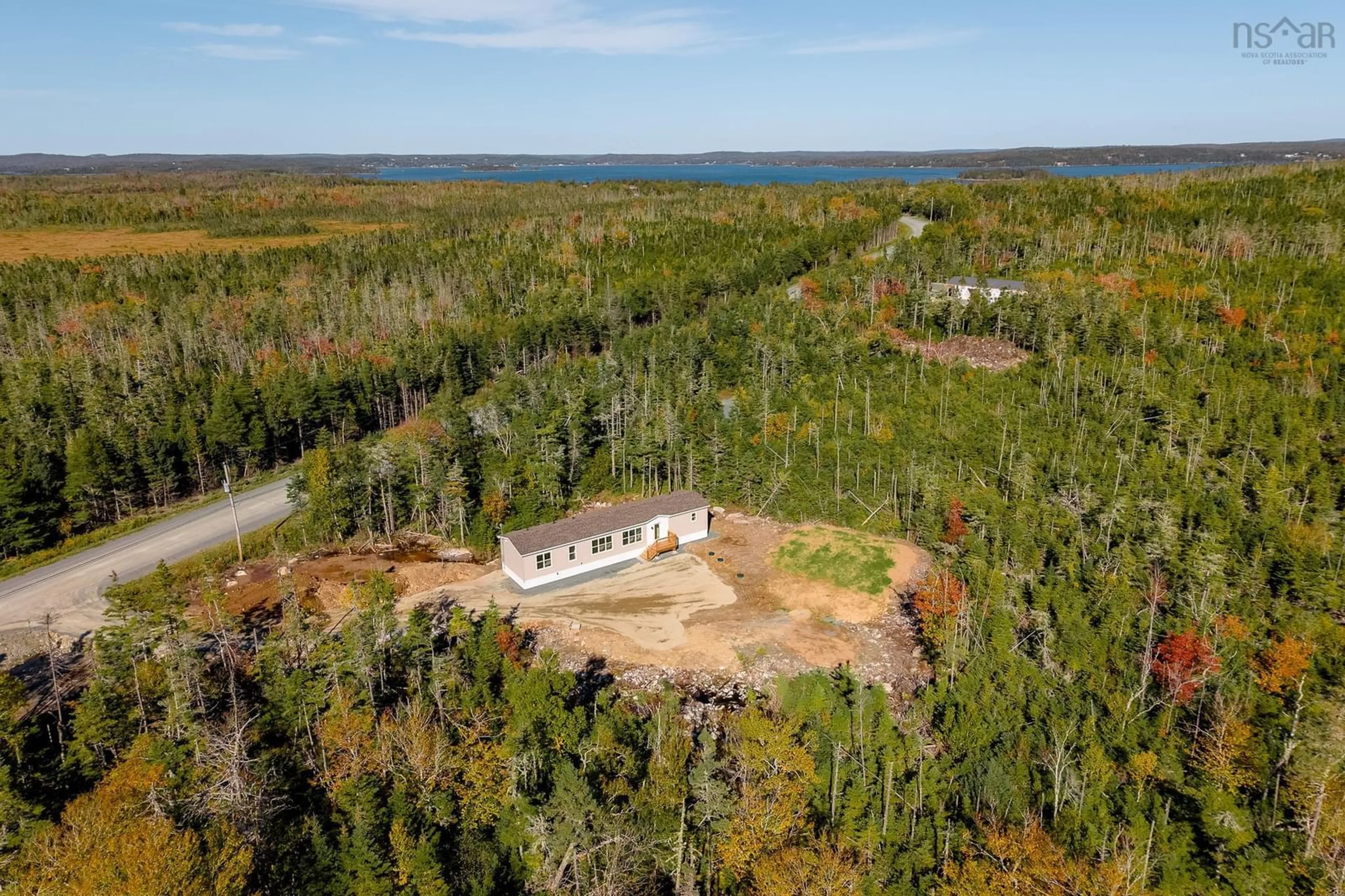 A pic from outside/outdoor area/front of a property/back of a property/a pic from drone, forest/trees view for 420 Cross Rd, West Jeddore Nova Scotia B0J 2E0