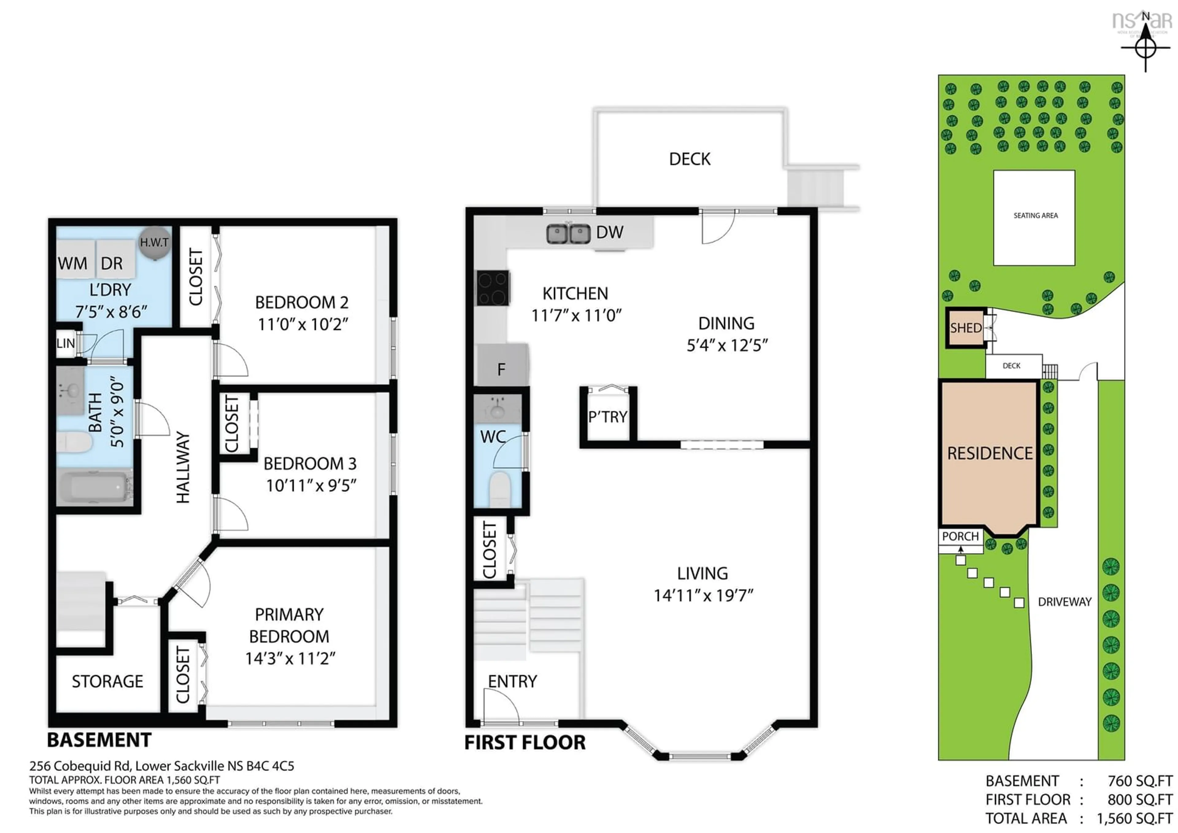Floor plan for 256 Cobequid Rd., Lower Sackville Nova Scotia B4C 4C5