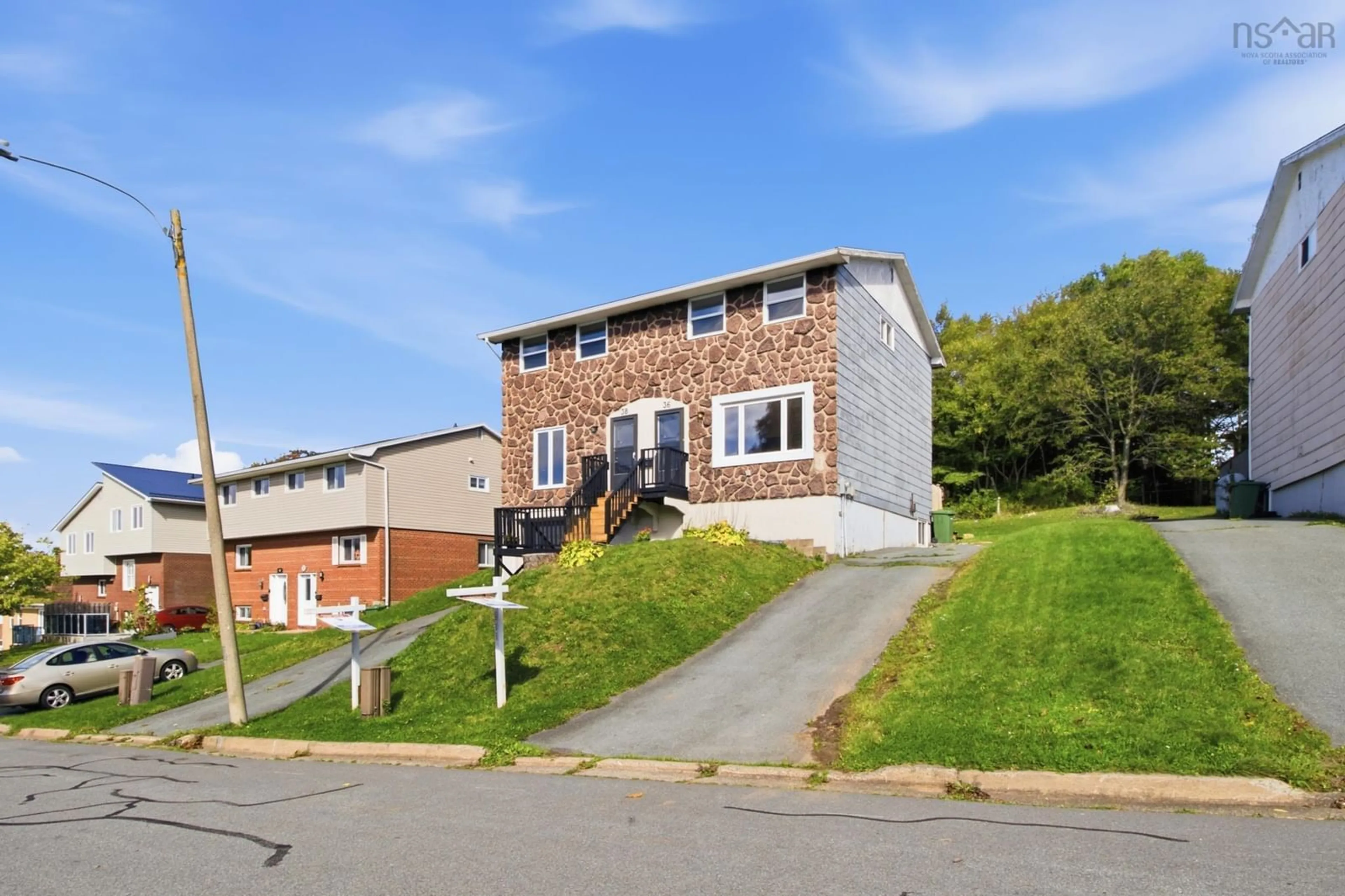 Home with brick exterior material, street for 36 Regal Rd, Dartmouth Nova Scotia B2W 4H6