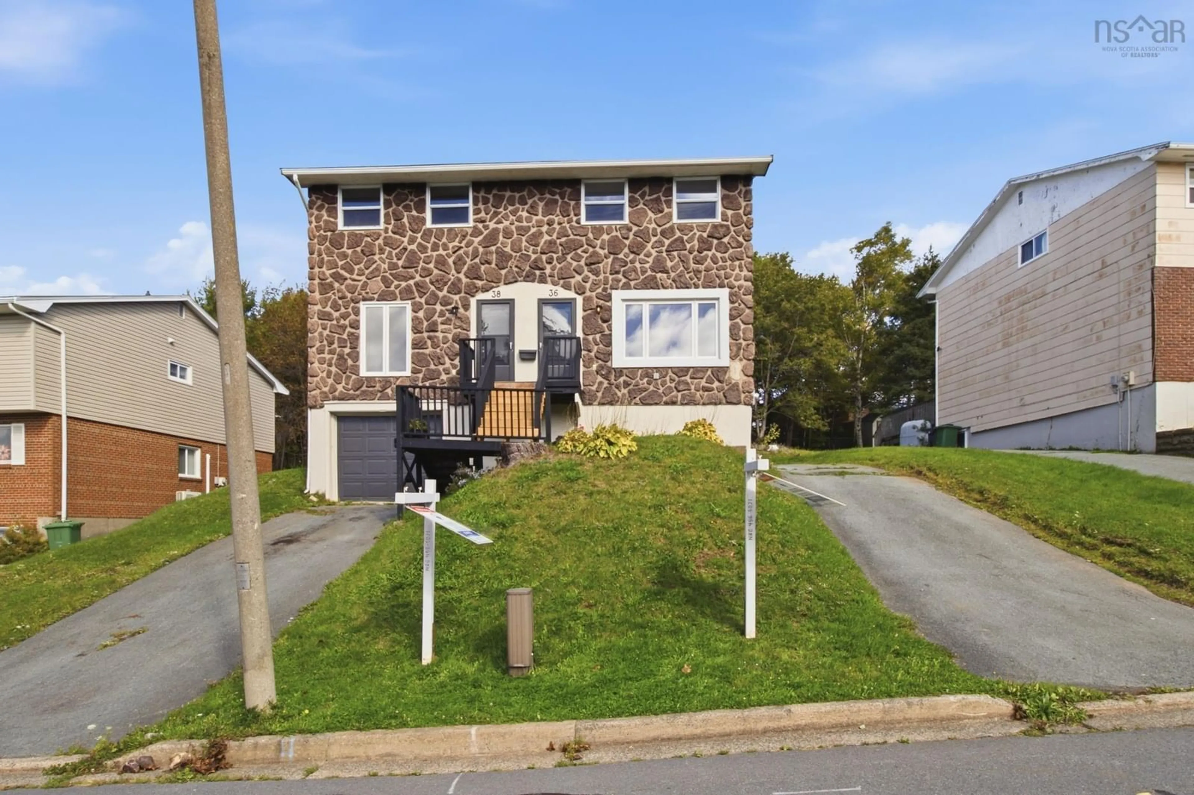 Home with brick exterior material, street for 36 Regal Rd, Dartmouth Nova Scotia B2W 4H6
