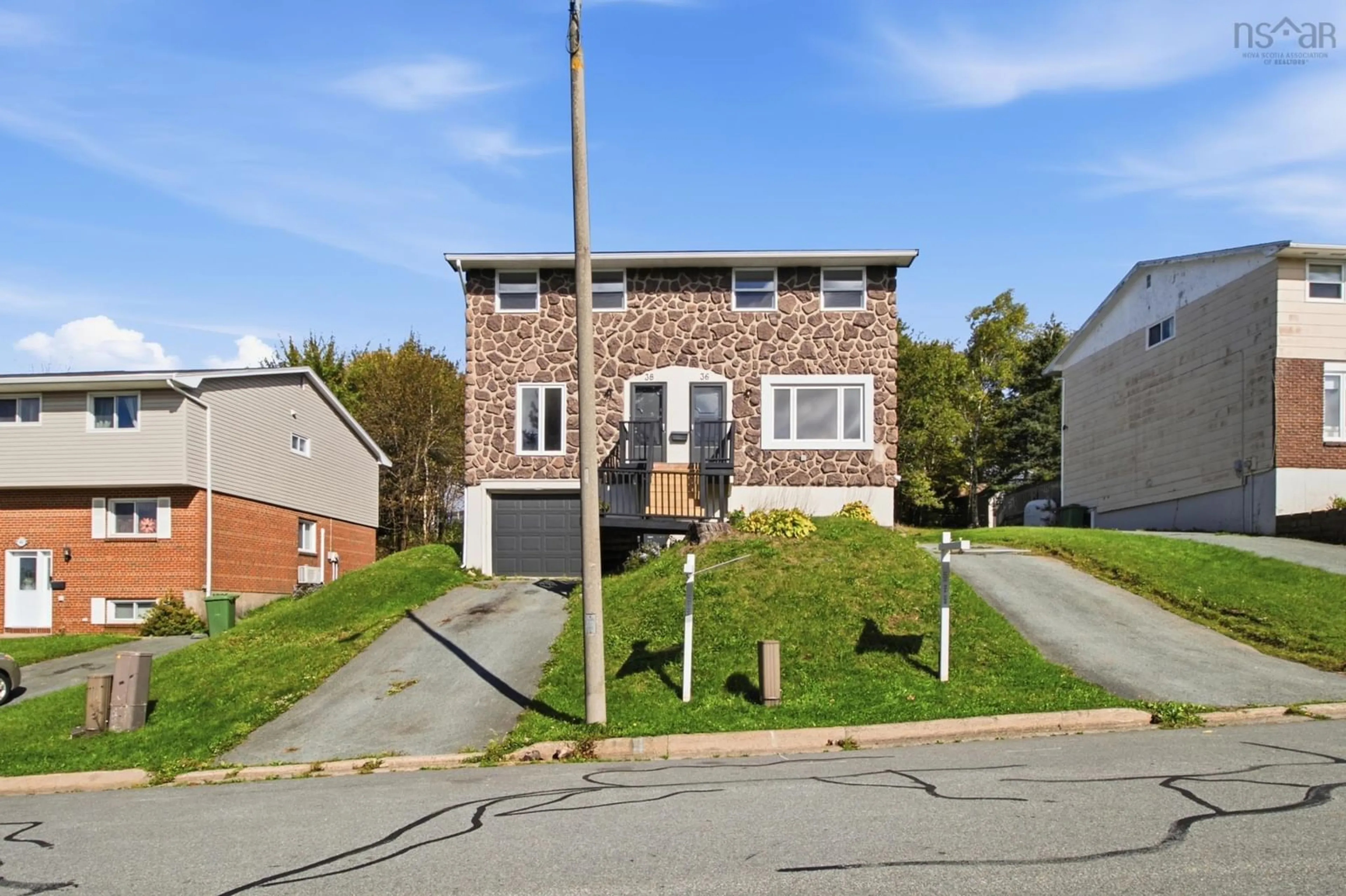 Home with brick exterior material, street for 38 Regal Rd, Dartmouth Nova Scotia B2W 4H6