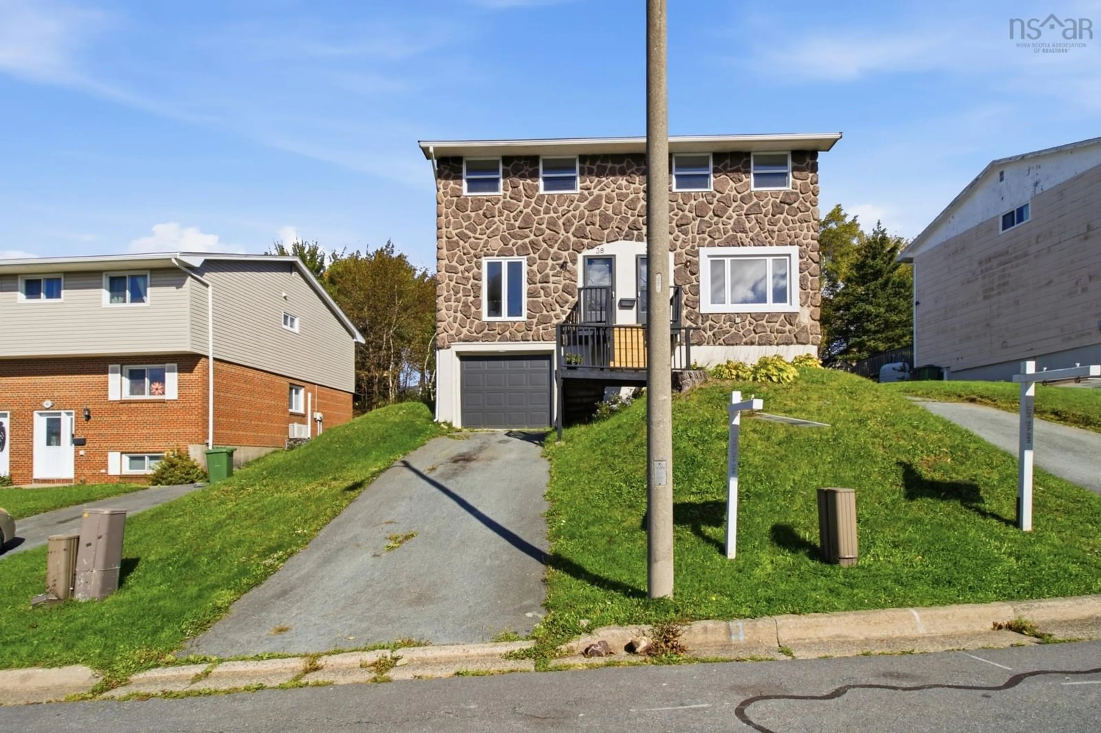 Home with brick exterior material, street for 38 Regal Rd, Dartmouth Nova Scotia B2W 4H6