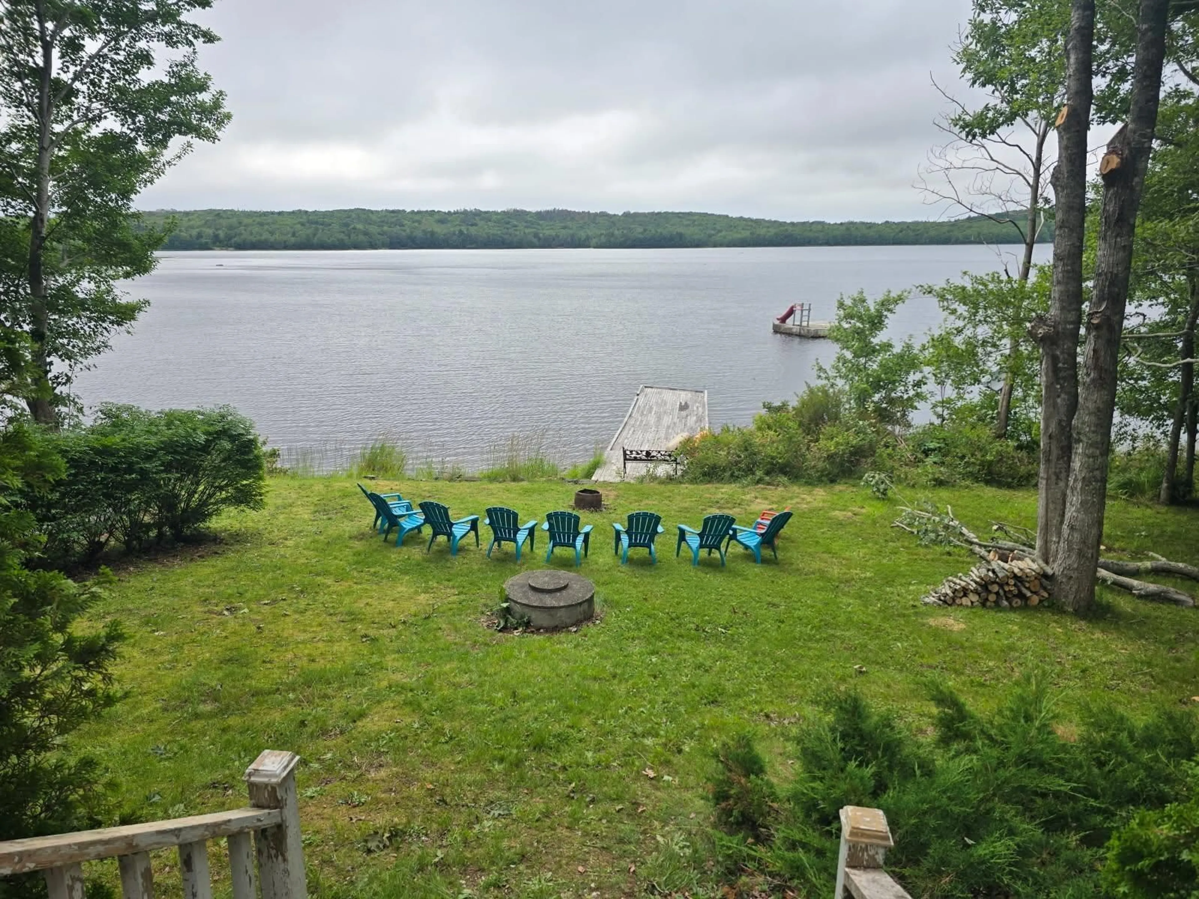 Patio, water/lake/river/ocean view for 253 Perry Rd, Carleton Nova Scotia B5A 5R2