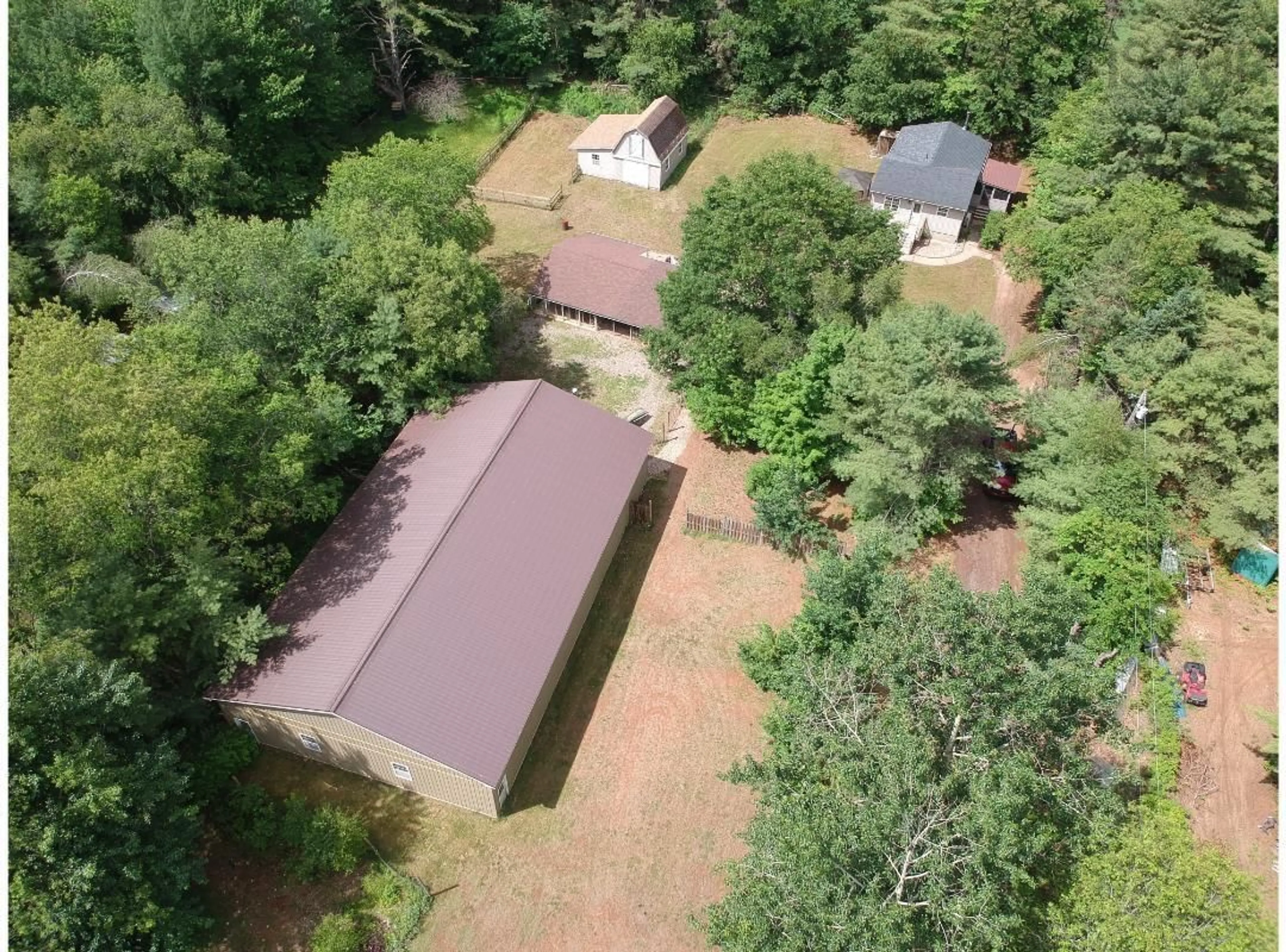 A pic from outside/outdoor area/front of a property/back of a property/a pic from drone, forest/trees view for 3349 Lovett Rd, Brooklyn Corner Nova Scotia B4N 3V7