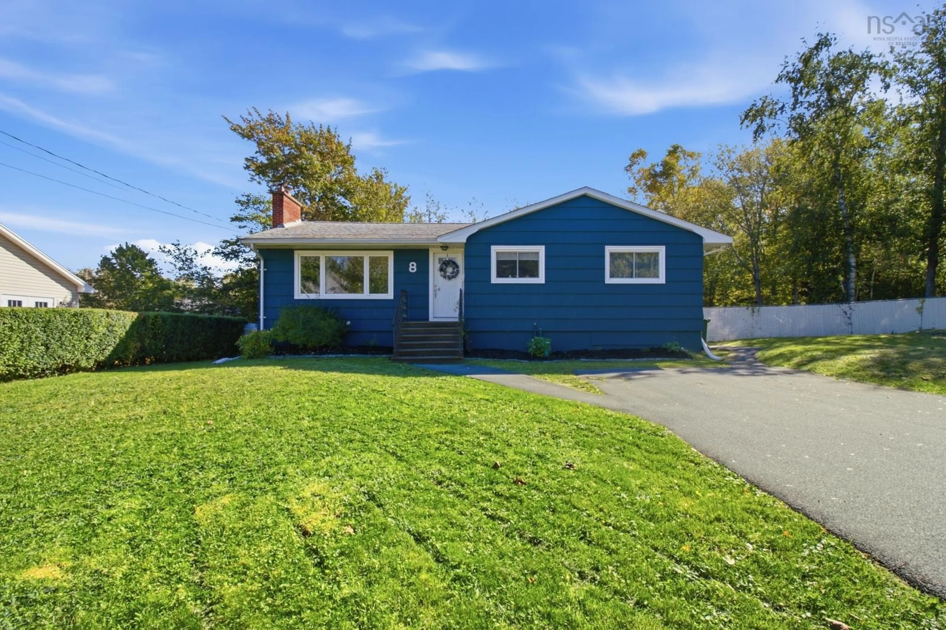 Home with vinyl exterior material, street for 8 Edward Laurie Dr, Halifax Nova Scotia B3M 2C5
