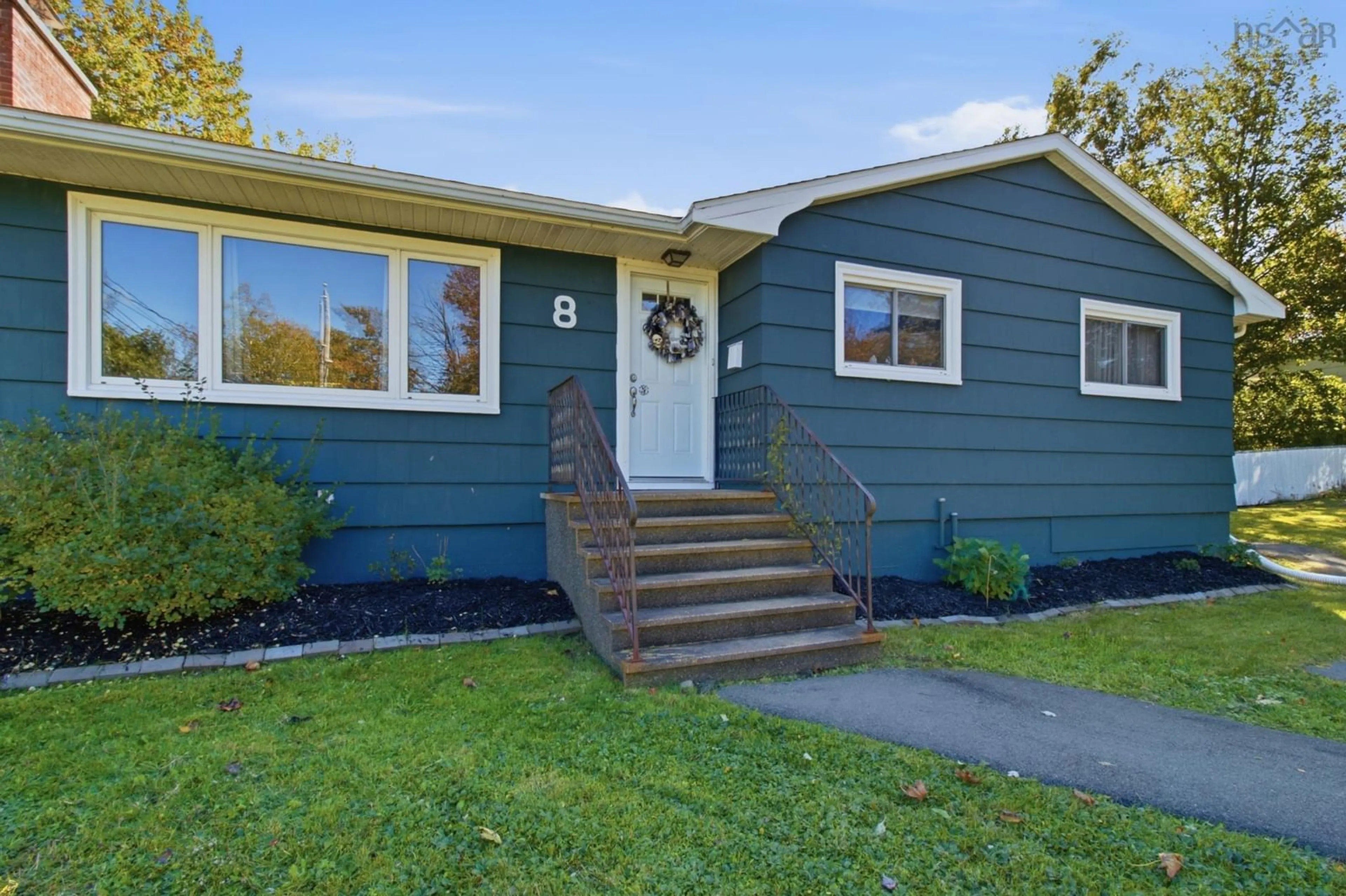 Home with vinyl exterior material, street for 8 Edward Laurie Dr, Halifax Nova Scotia B3M 2C5