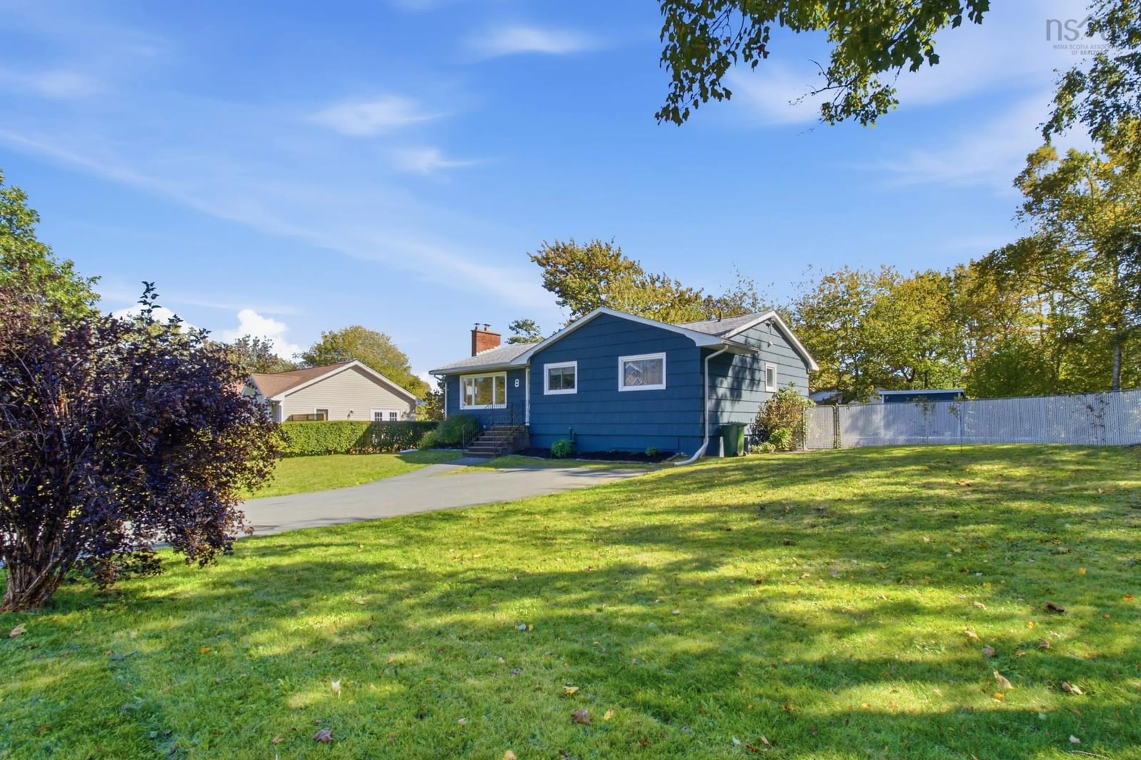 A pic from outside/outdoor area/front of a property/back of a property/a pic from drone, street for 8 Edward Laurie Dr, Halifax Nova Scotia B3M 2C5