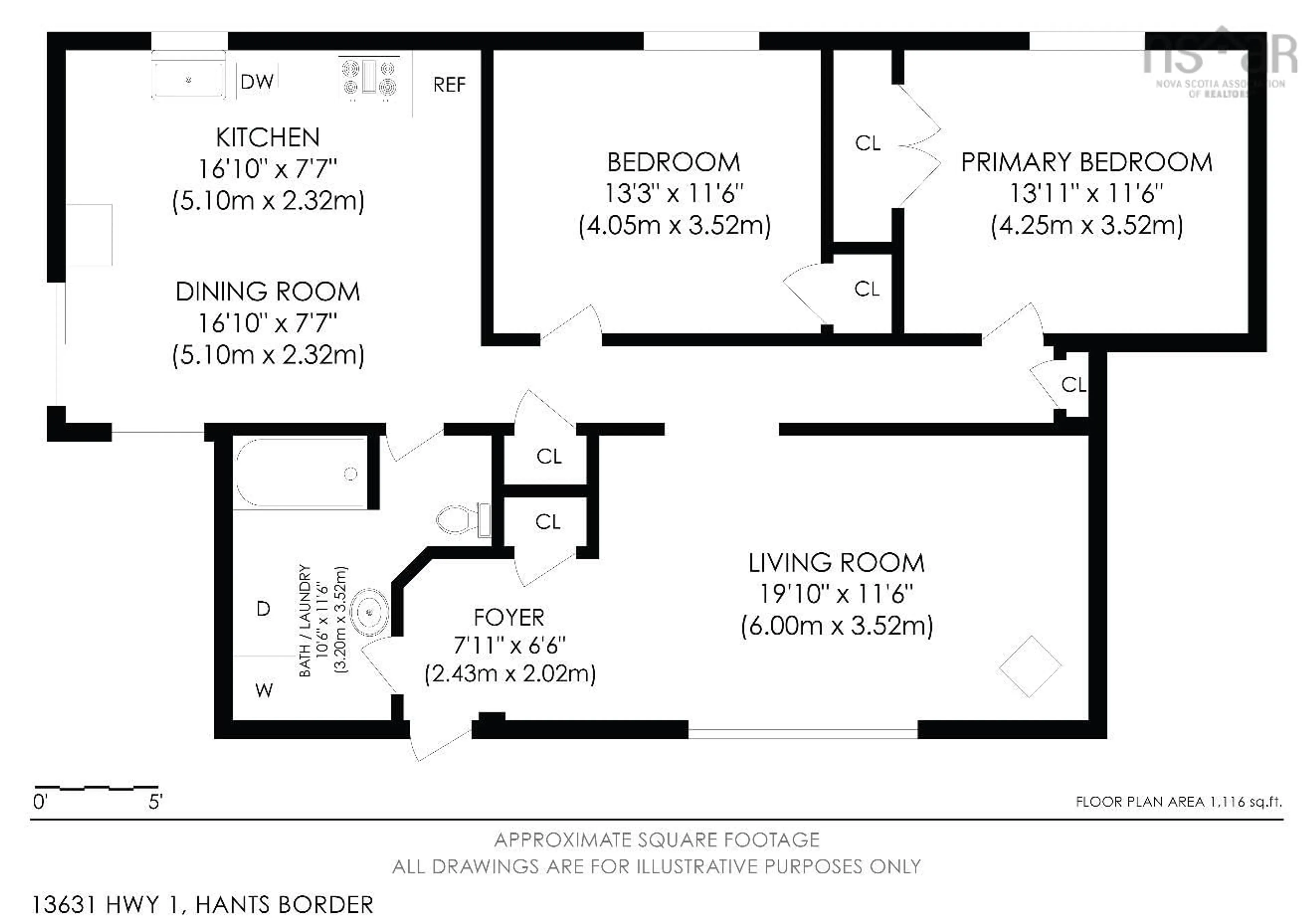 Floor plan for 13631 Highway 1, Hants Border Nova Scotia B0P 1P0