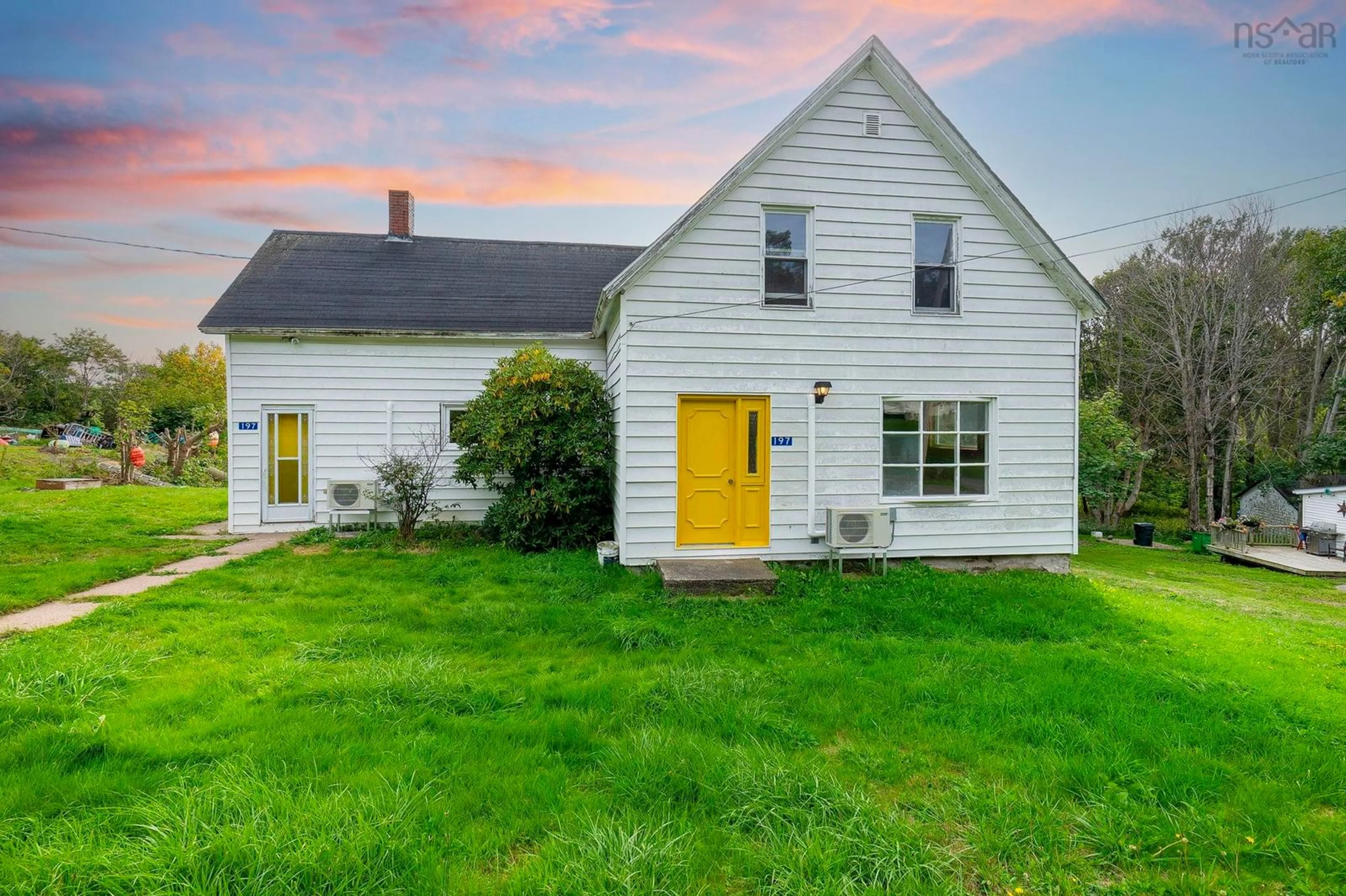 A pic from outside/outdoor area/front of a property/back of a property/a pic from drone, street for 197 Trout Cove Rd, Centreville Nova Scotia B0V 1A0