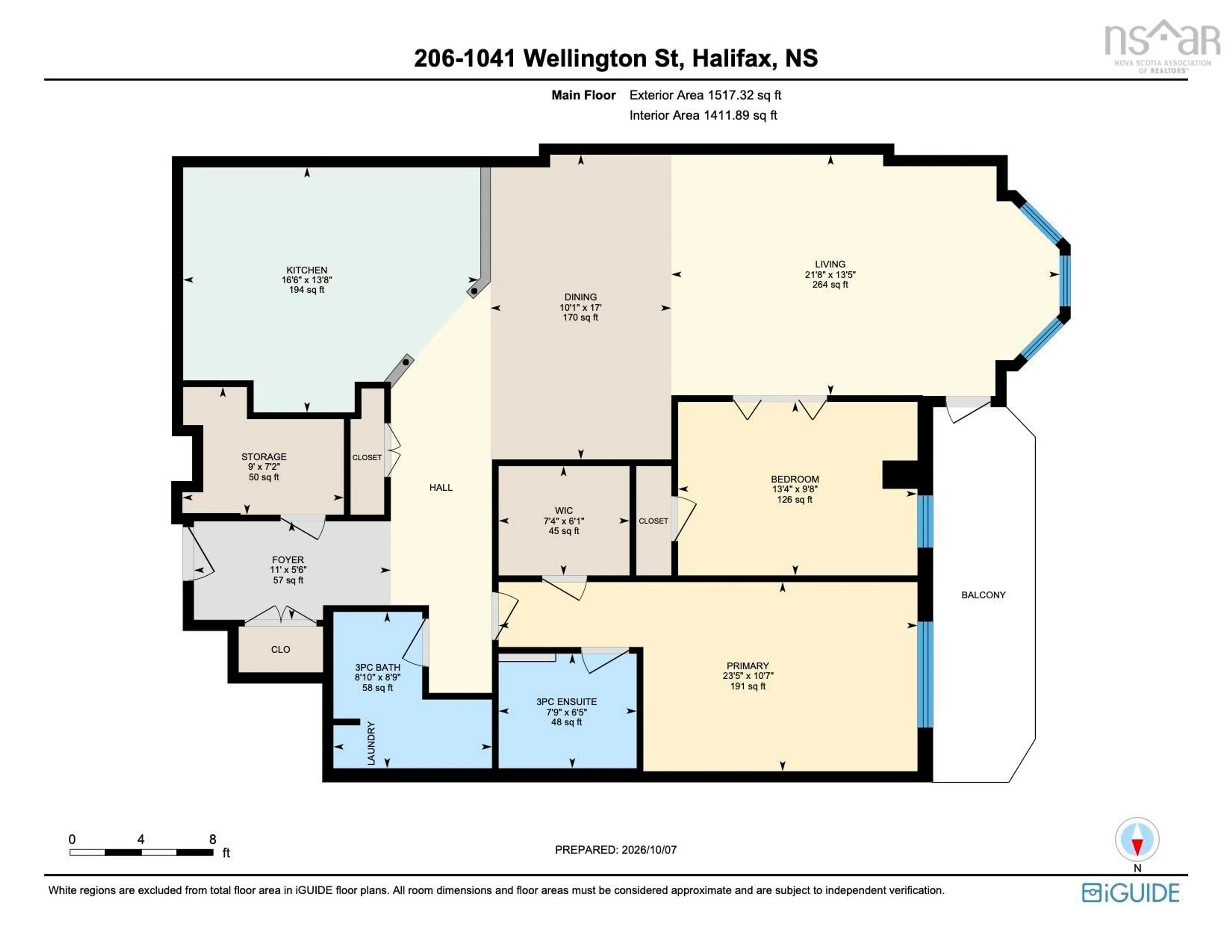 Floor plan for 1041 Wellington St #206, Halifax Nova Scotia B3H 4P5