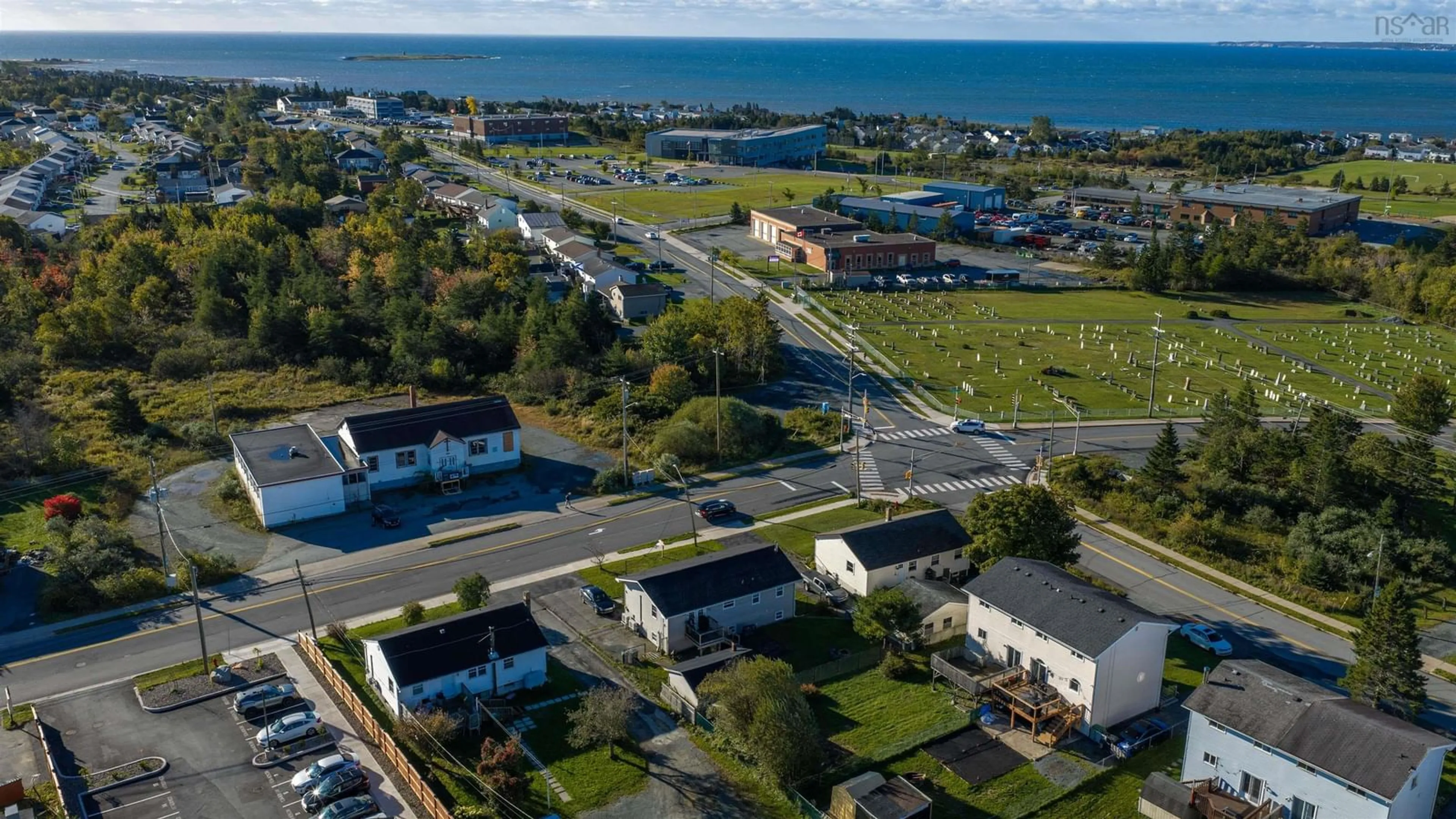 A pic from outside/outdoor area/front of a property/back of a property/a pic from drone, street for 380 Cow Bay Rd, Eastern Passage Nova Scotia B3G 1J4