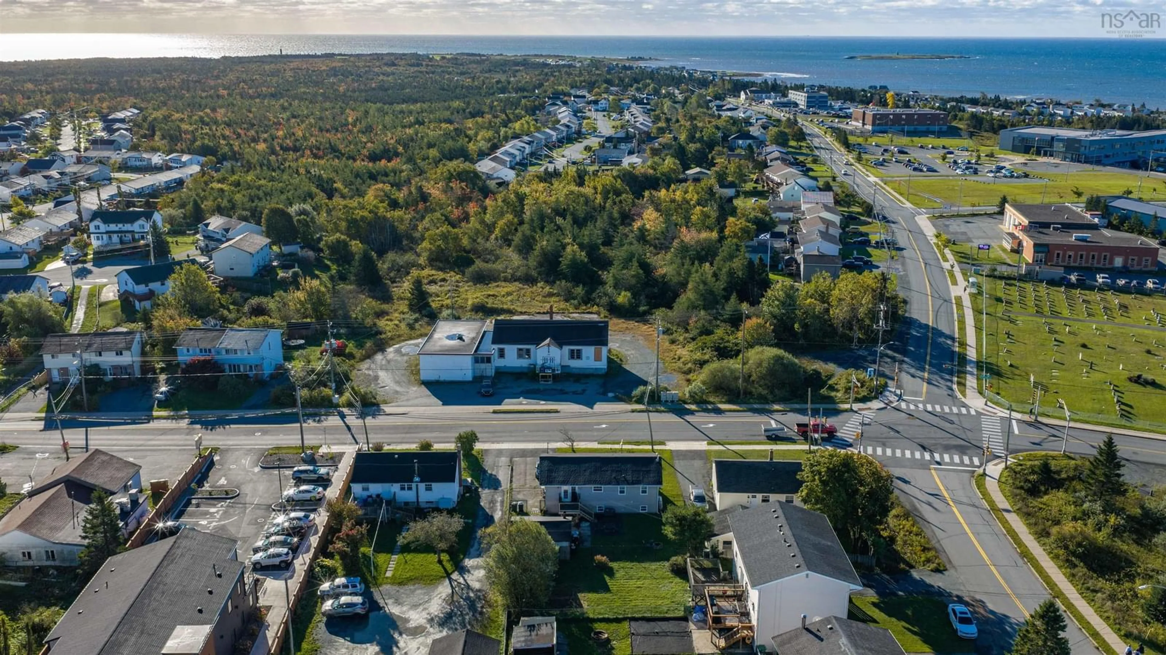 A pic from outside/outdoor area/front of a property/back of a property/a pic from drone, water/lake/river/ocean view for 380 Cow Bay Rd, Eastern Passage Nova Scotia B3G 1J4