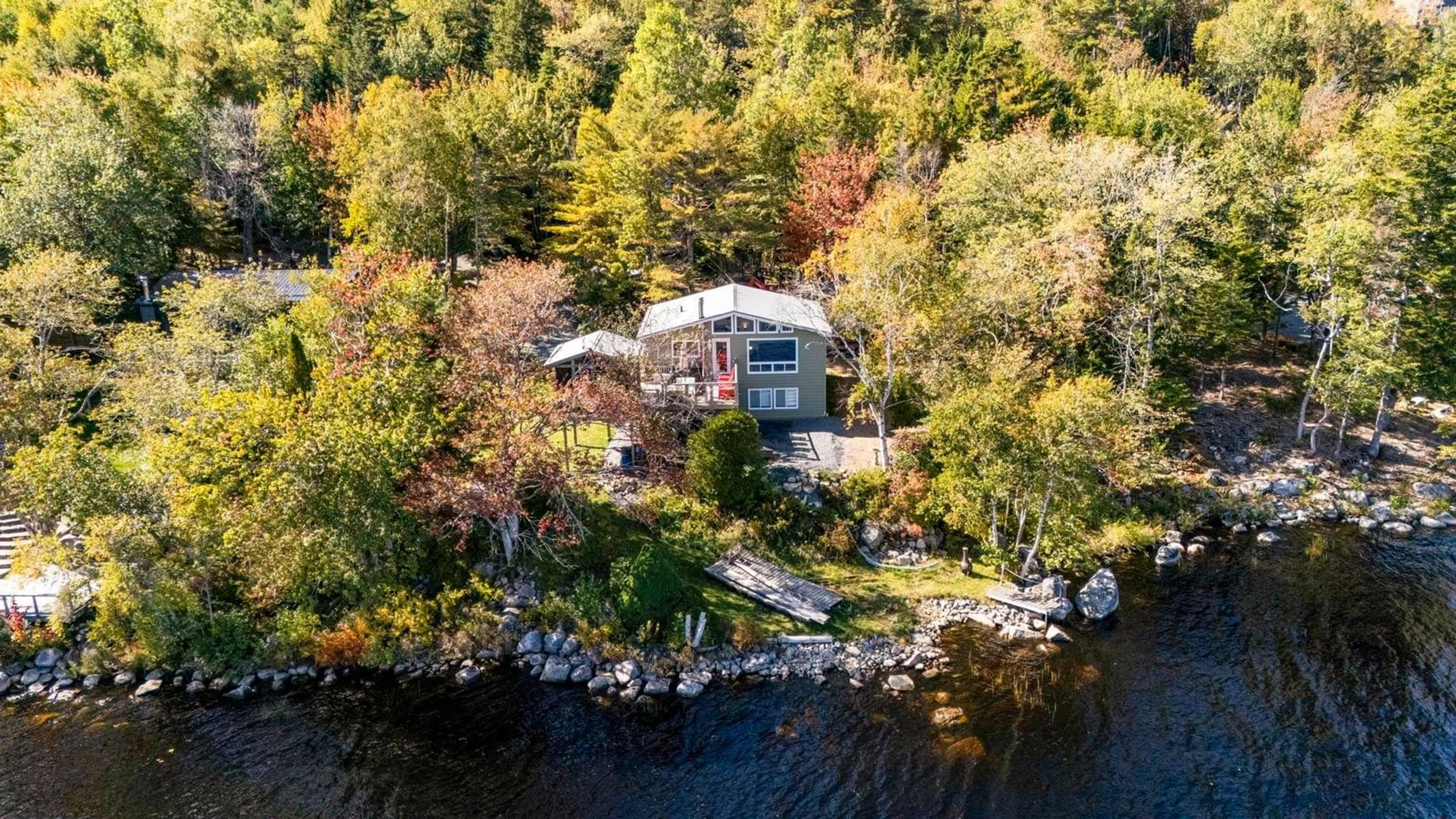 A pic from outside/outdoor area/front of a property/back of a property/a pic from drone, water/lake/river/ocean view for 65 Nadine Dr, Porters Lake Nova Scotia B3E 1G8