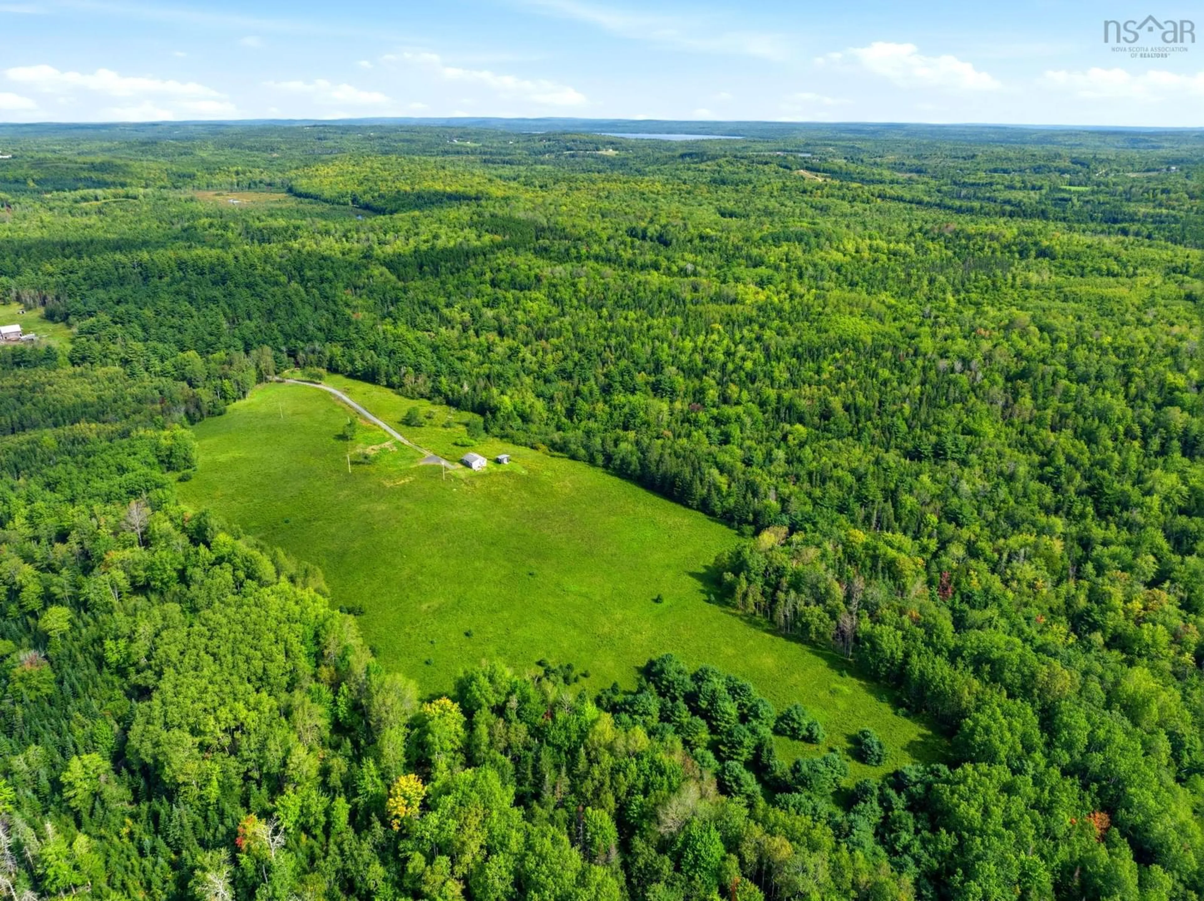 A pic from outside/outdoor area/front of a property/back of a property/a pic from drone, forest/trees view for 168 Hubley Rd, Farmington Nova Scotia B0R 1A0